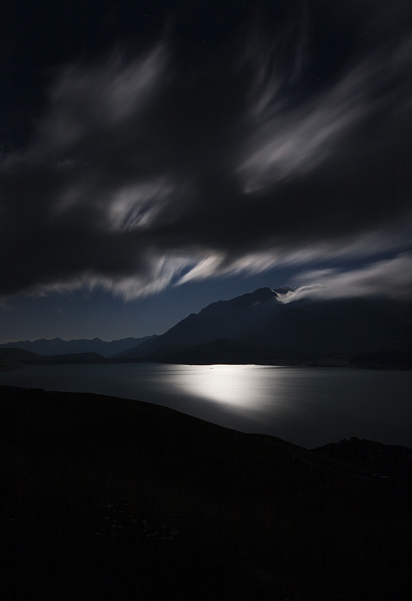 Face on Lake Mont Cenis