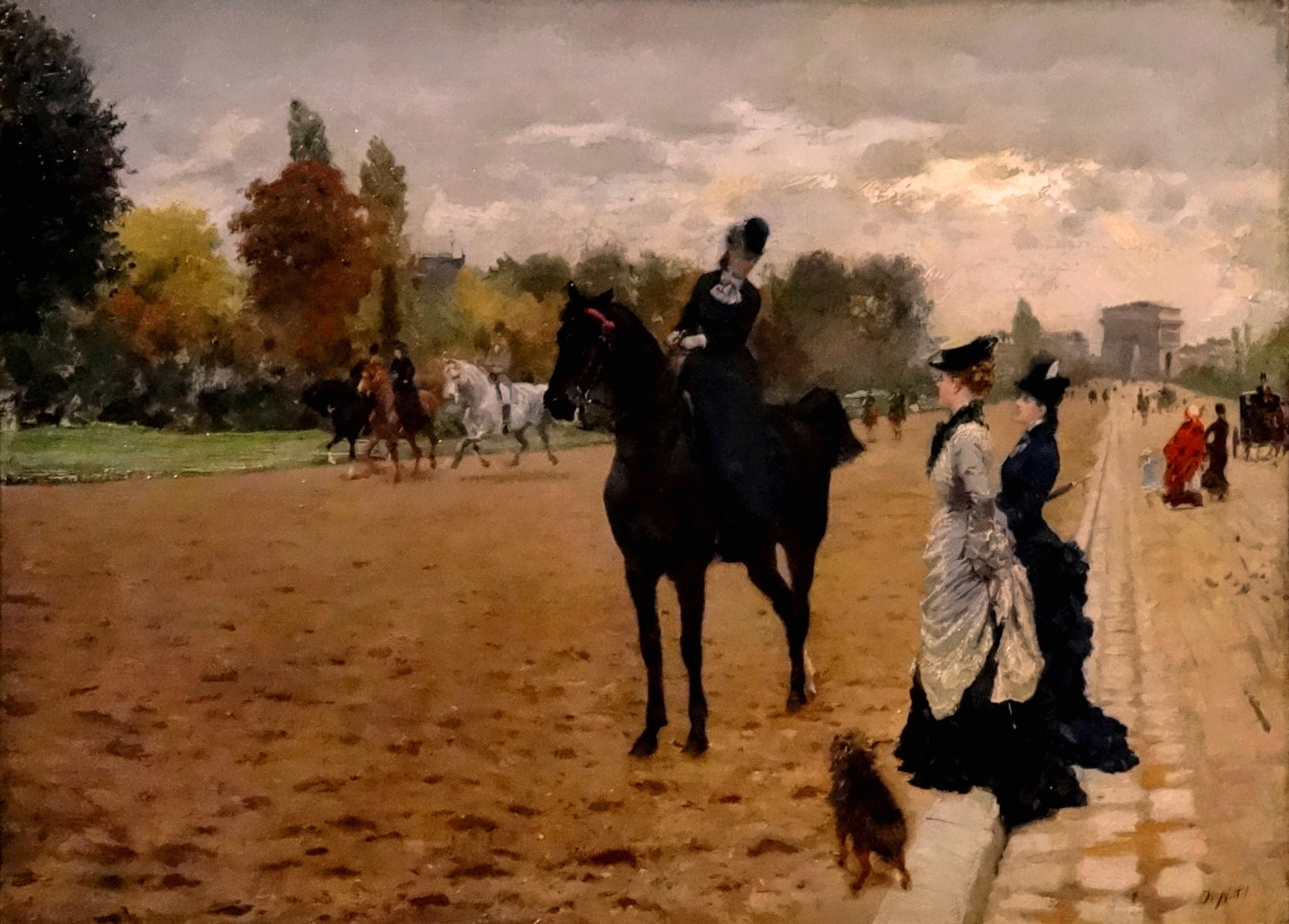 Giuseppe De Nittis "Amazzone al Bois de Boulogne"