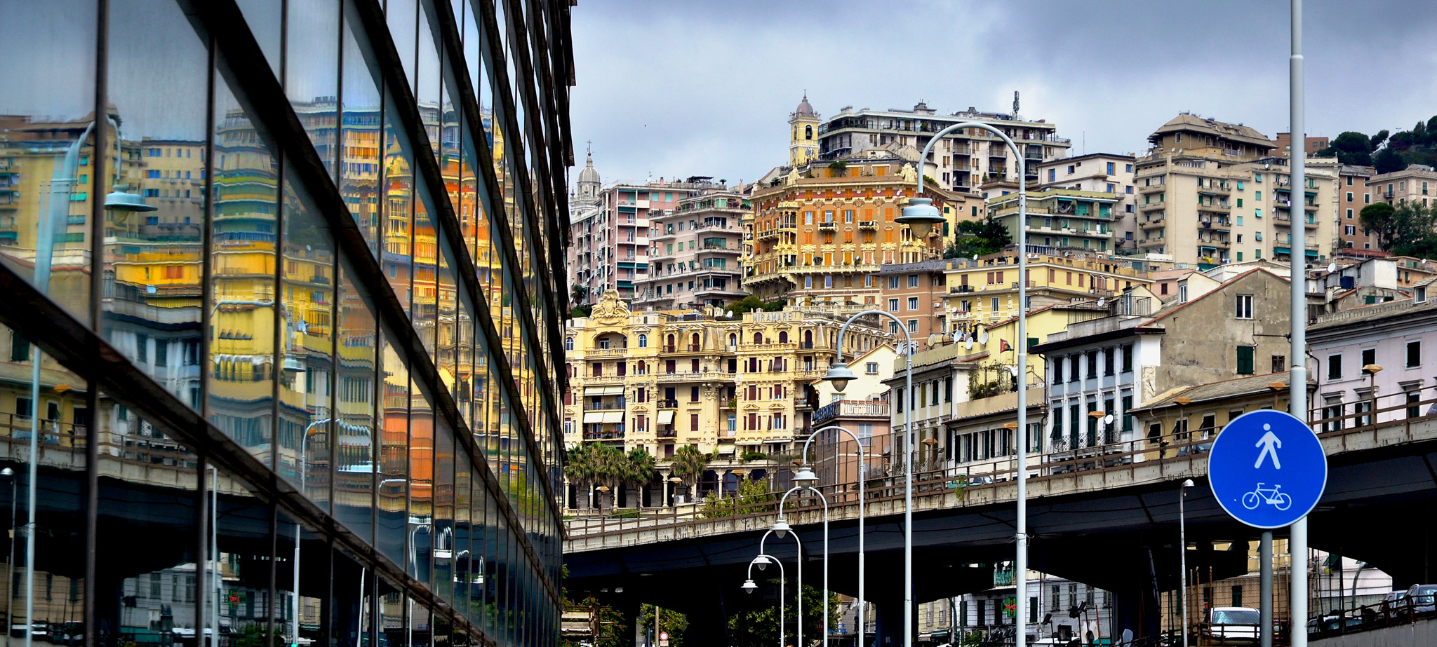 Reflections on the Museum of the Sea, Genoa Porto Antico.