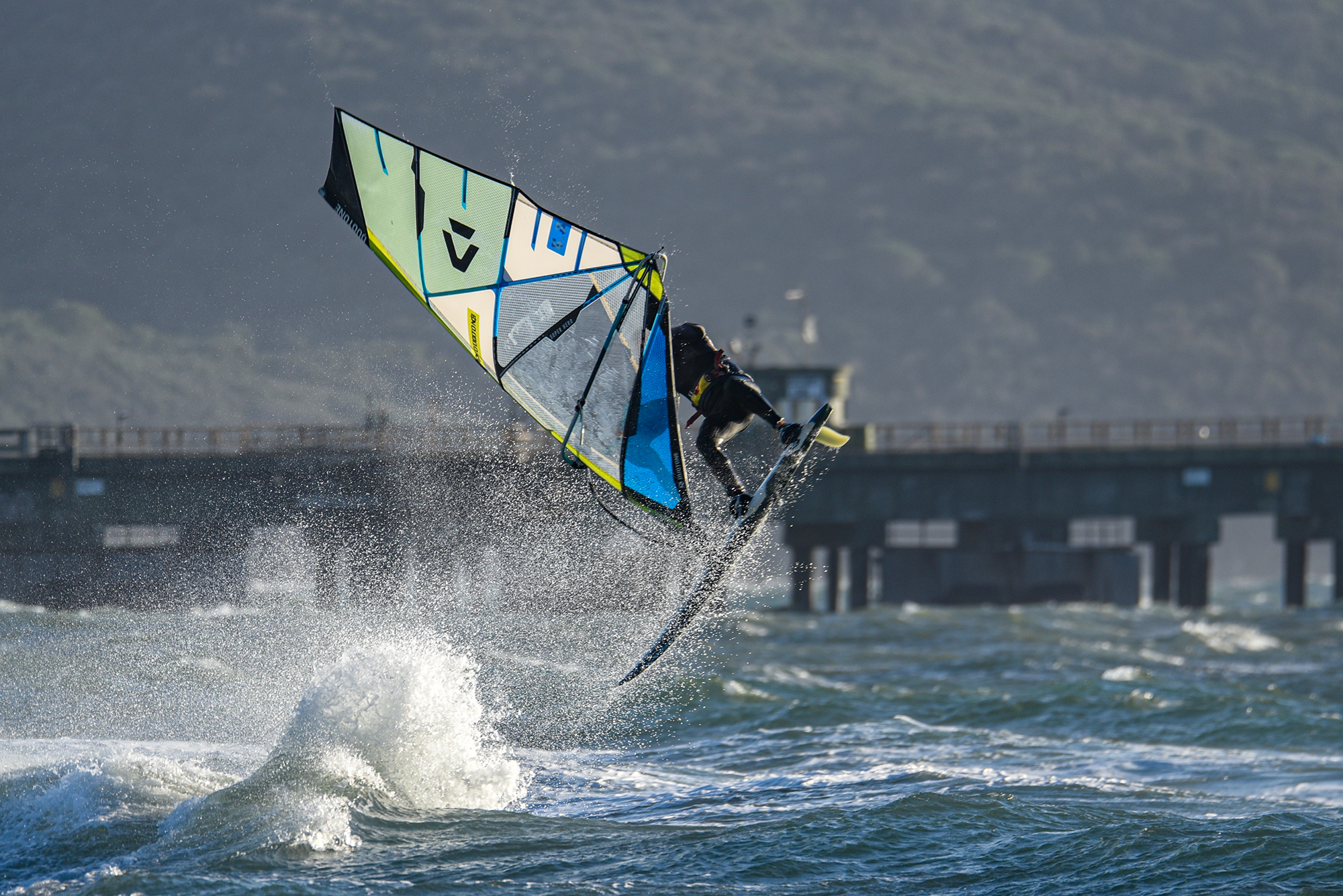 Wind surfing in the Gulf of Follonica.