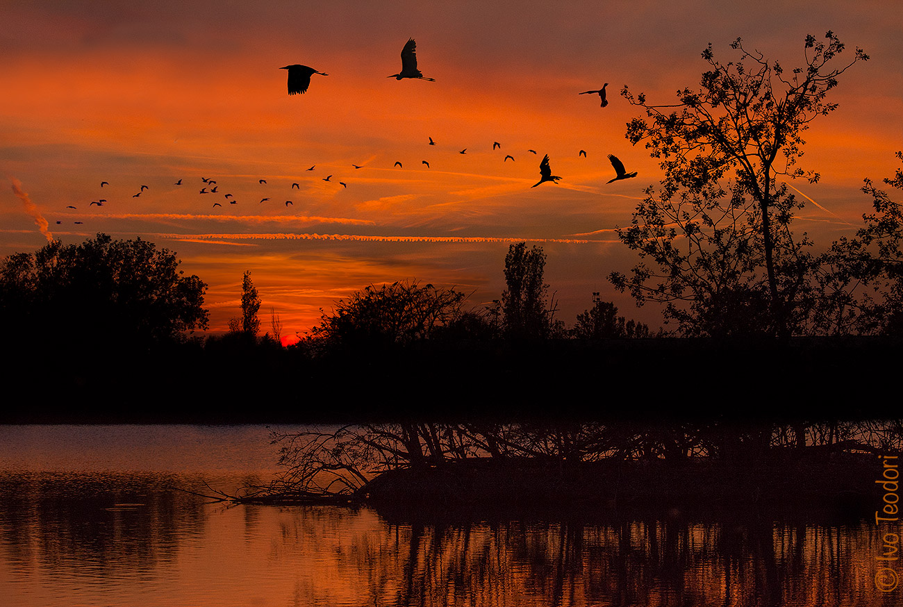Sunset in the valley.