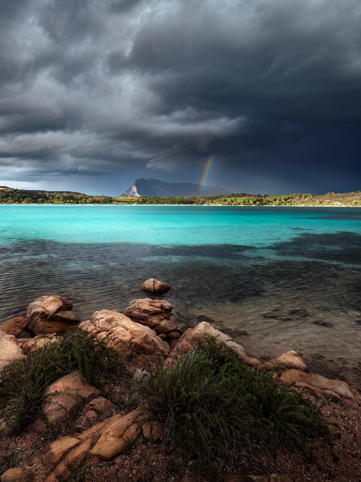Rainbow of colors in Cala Brandinchi