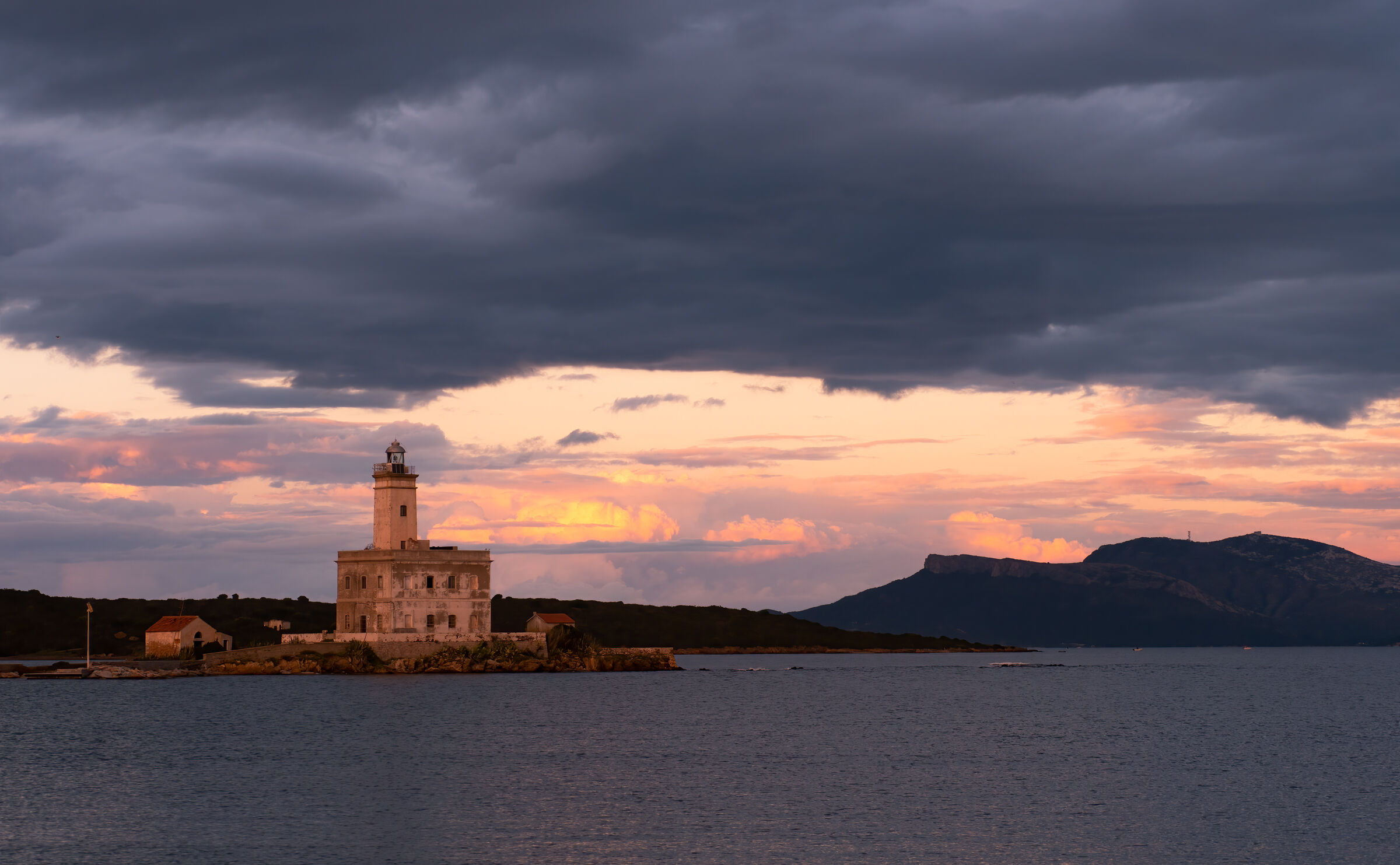 Lighthouse of the island of bocca