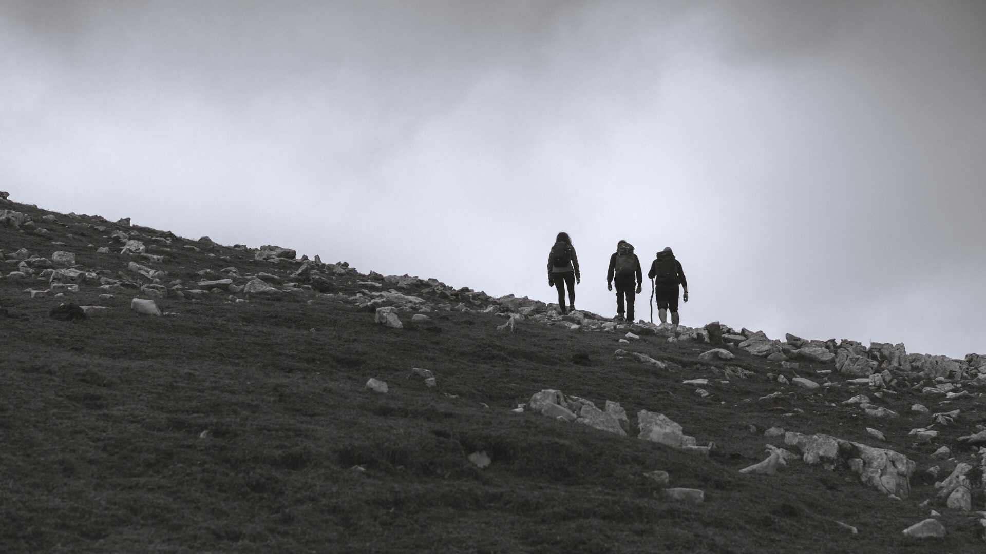 The ascent to the summit
