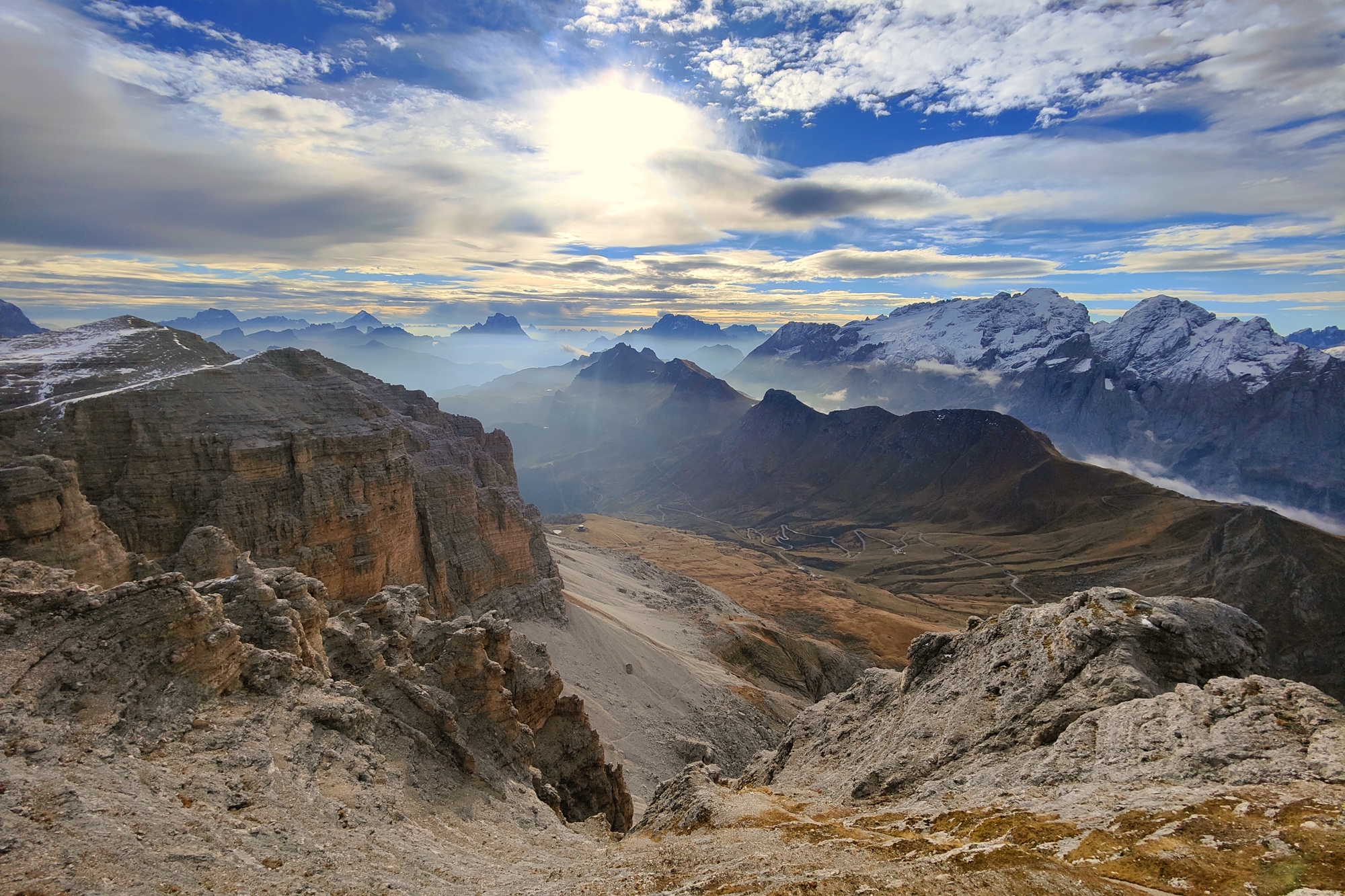 Veduta da Sass Pordoi.
