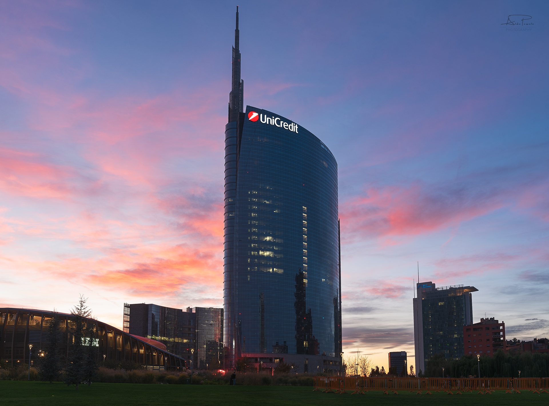 Unicredit tower al tramonto!