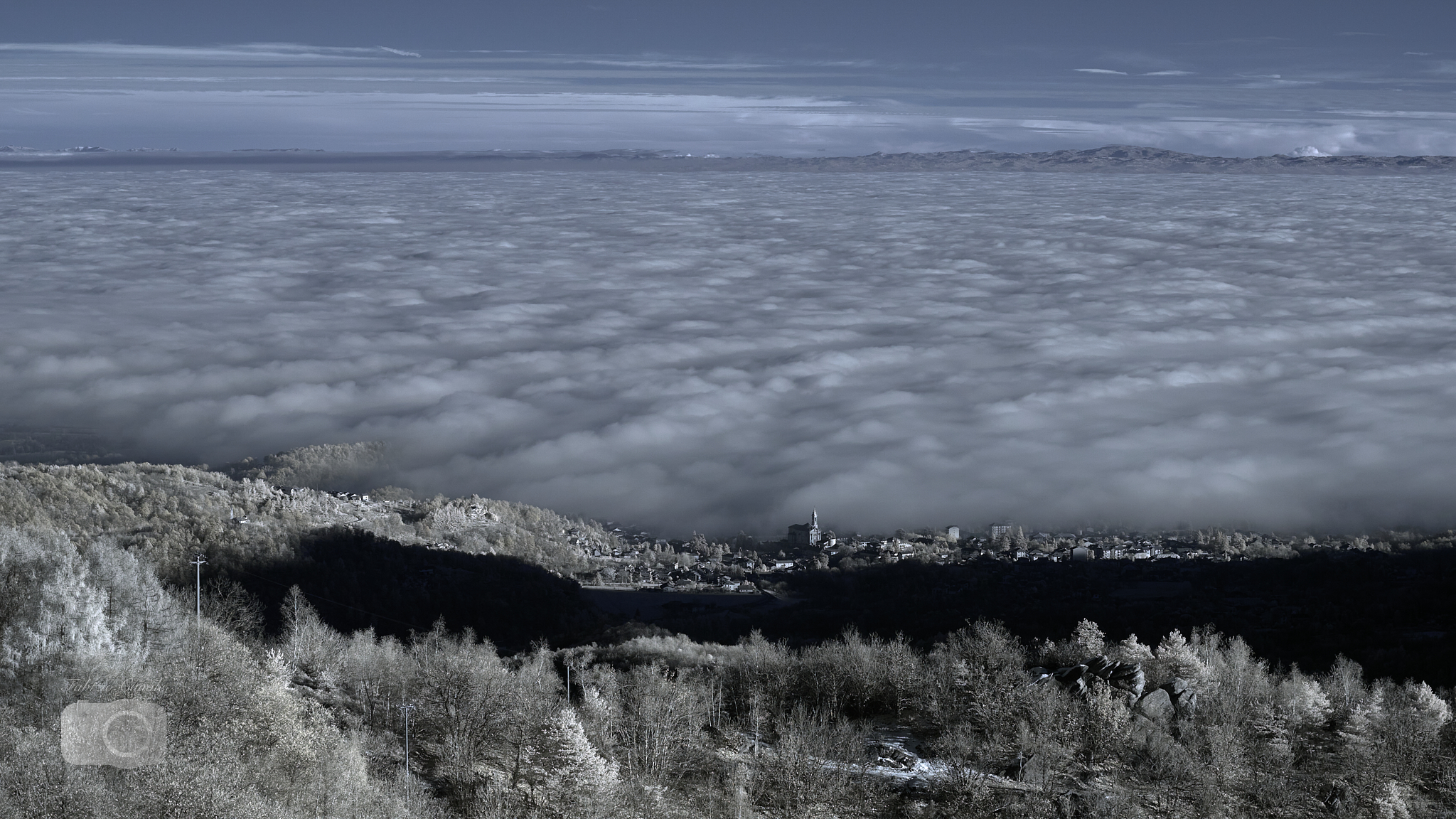 Cumiana in the IR clouds