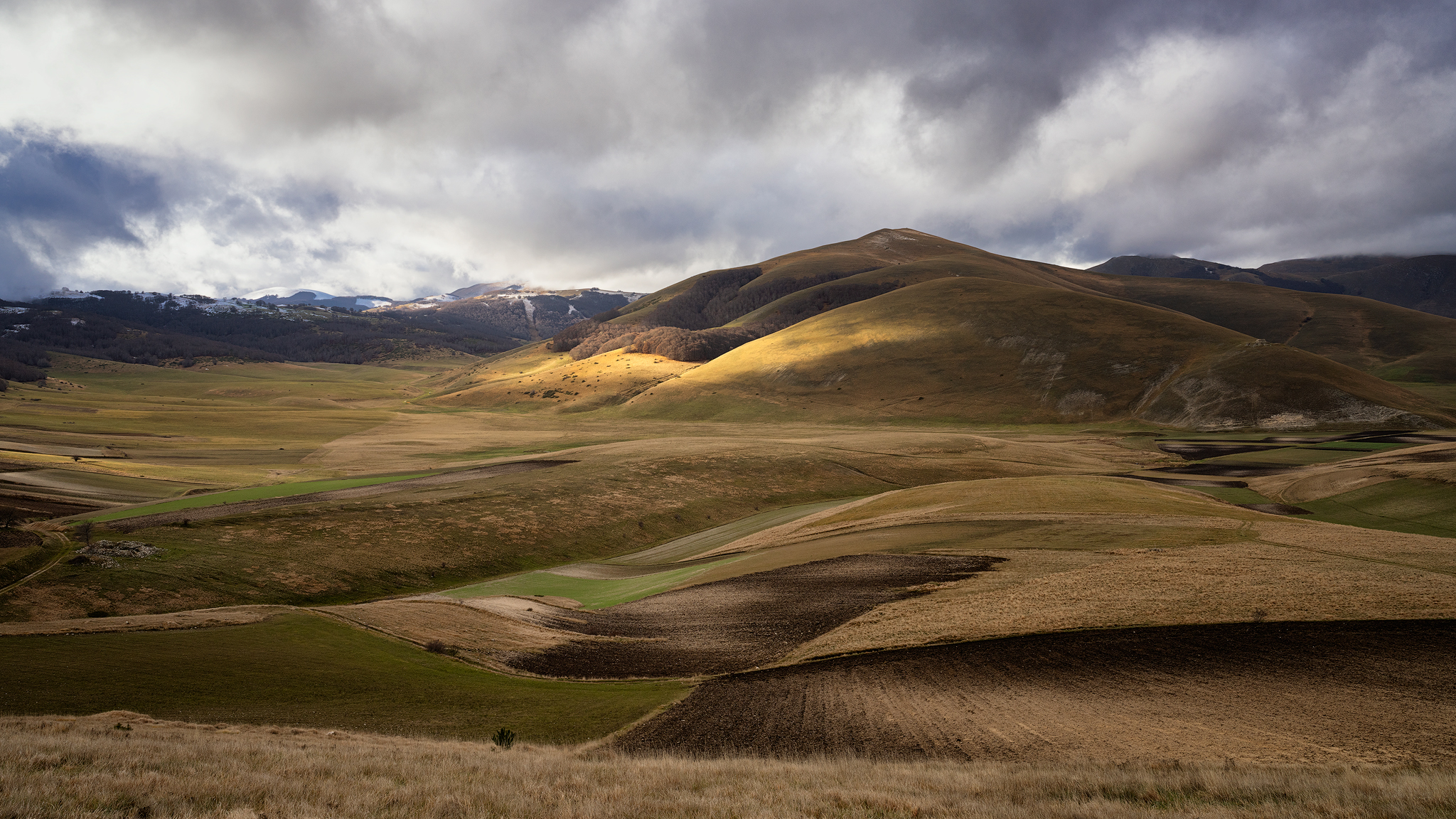 L'unica luce disponibile su Forca di Presta.
