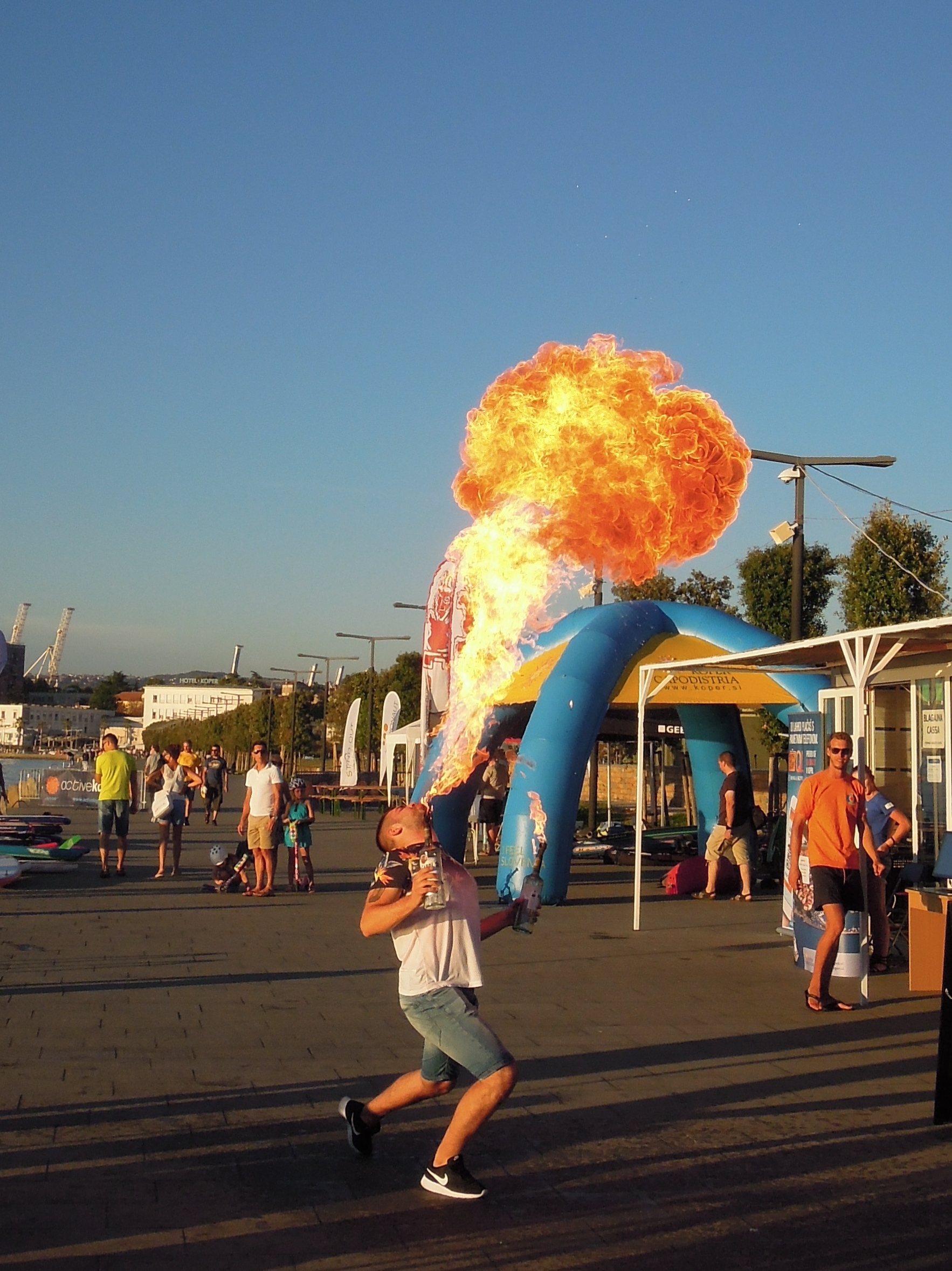 fire-breathing in Koper