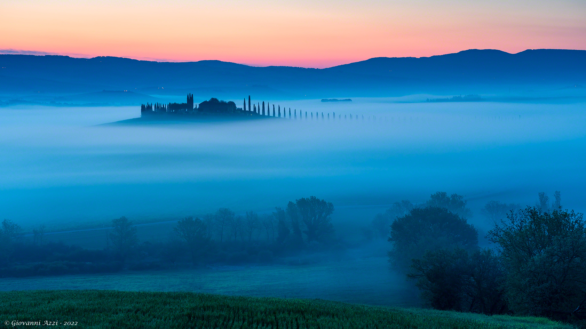 Aspettando l'alba a Poggio Covili