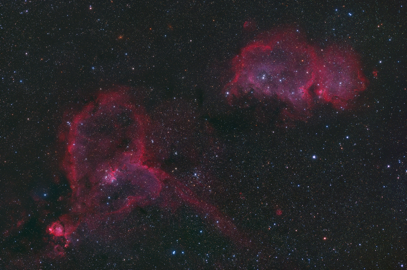 Heart and Soul Nebula with BlurXT
