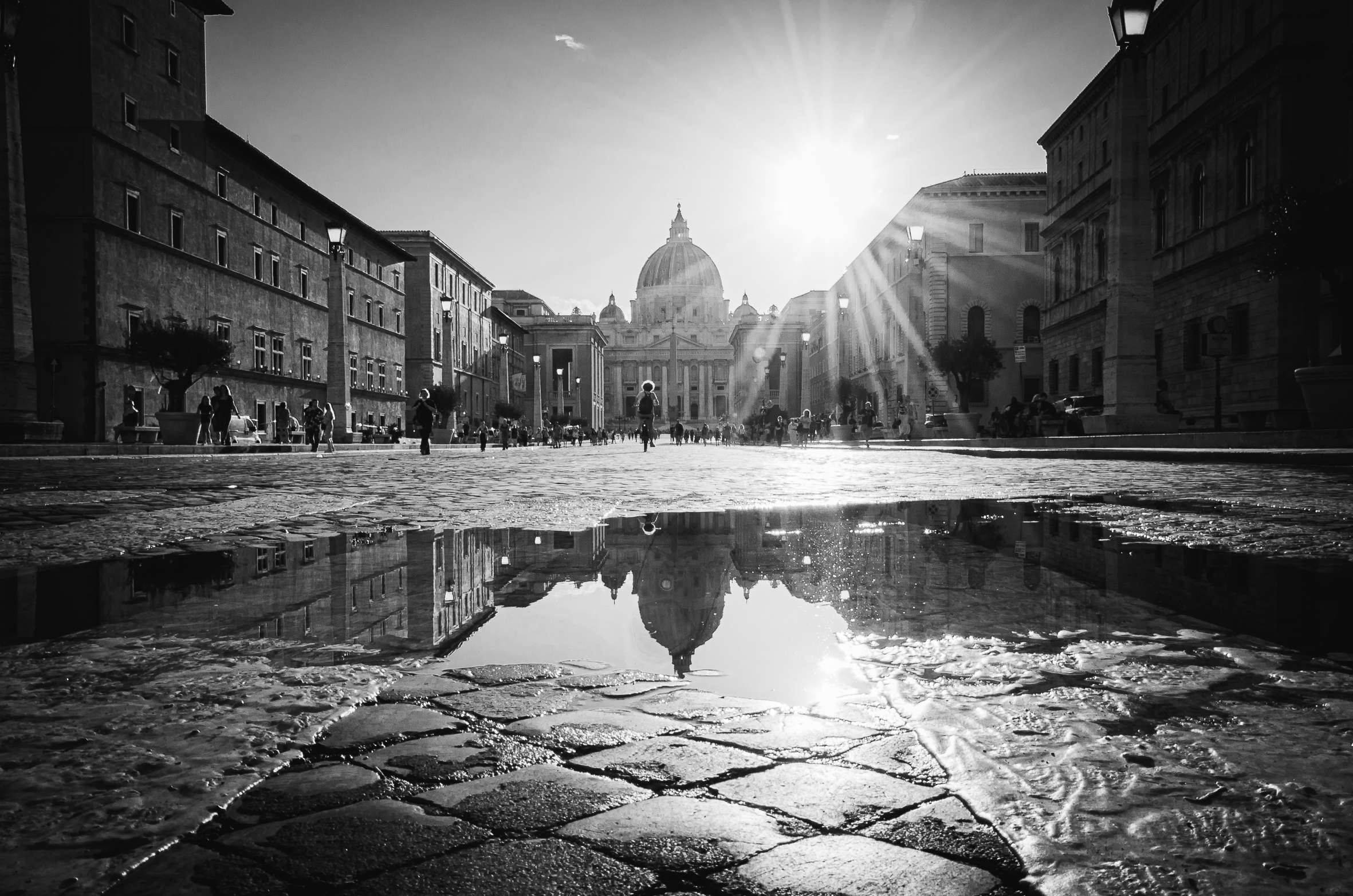 San Pietro/via della Conciliazione b/w