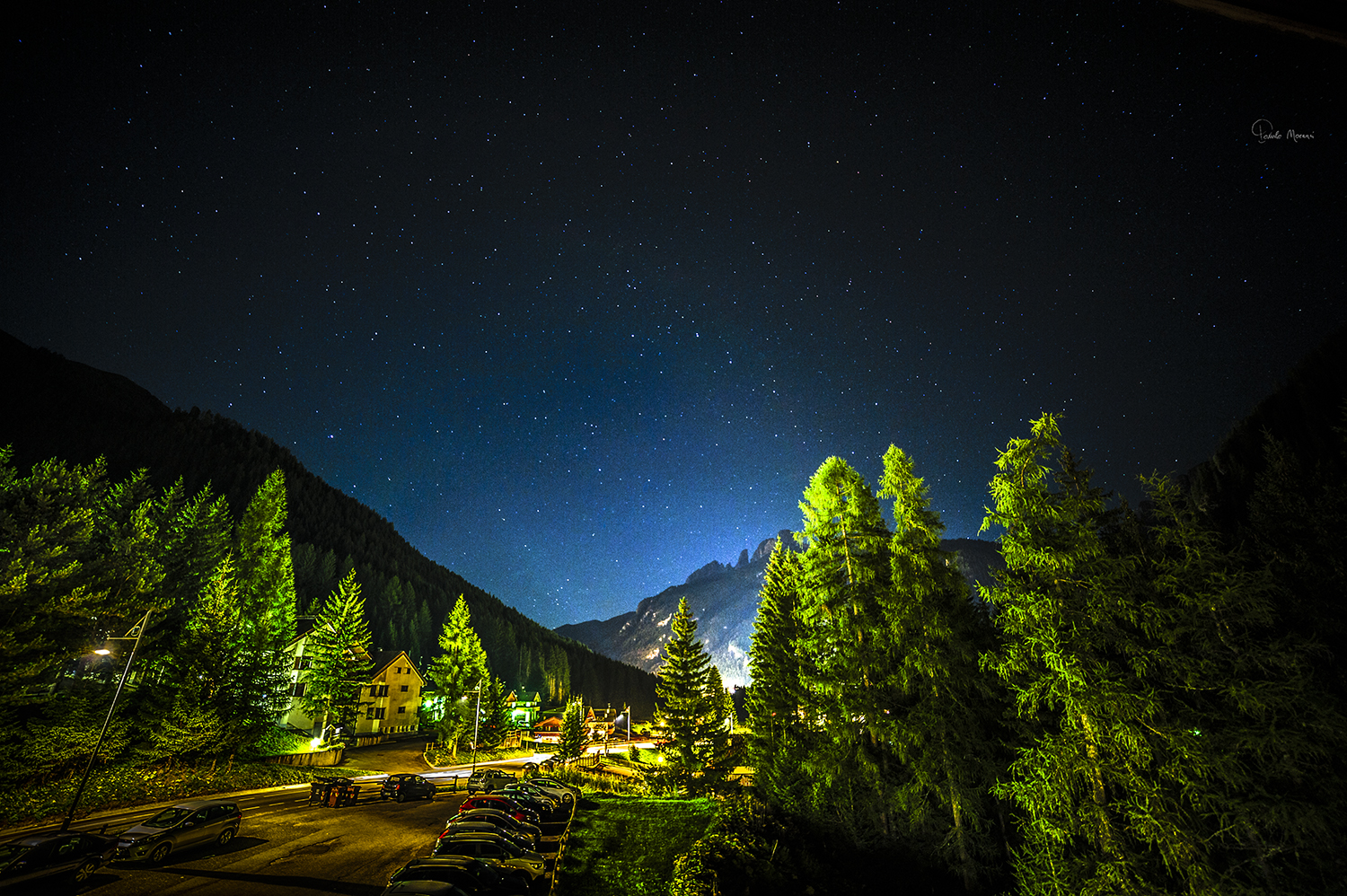 Dolomiti, atmosfera notturna ....