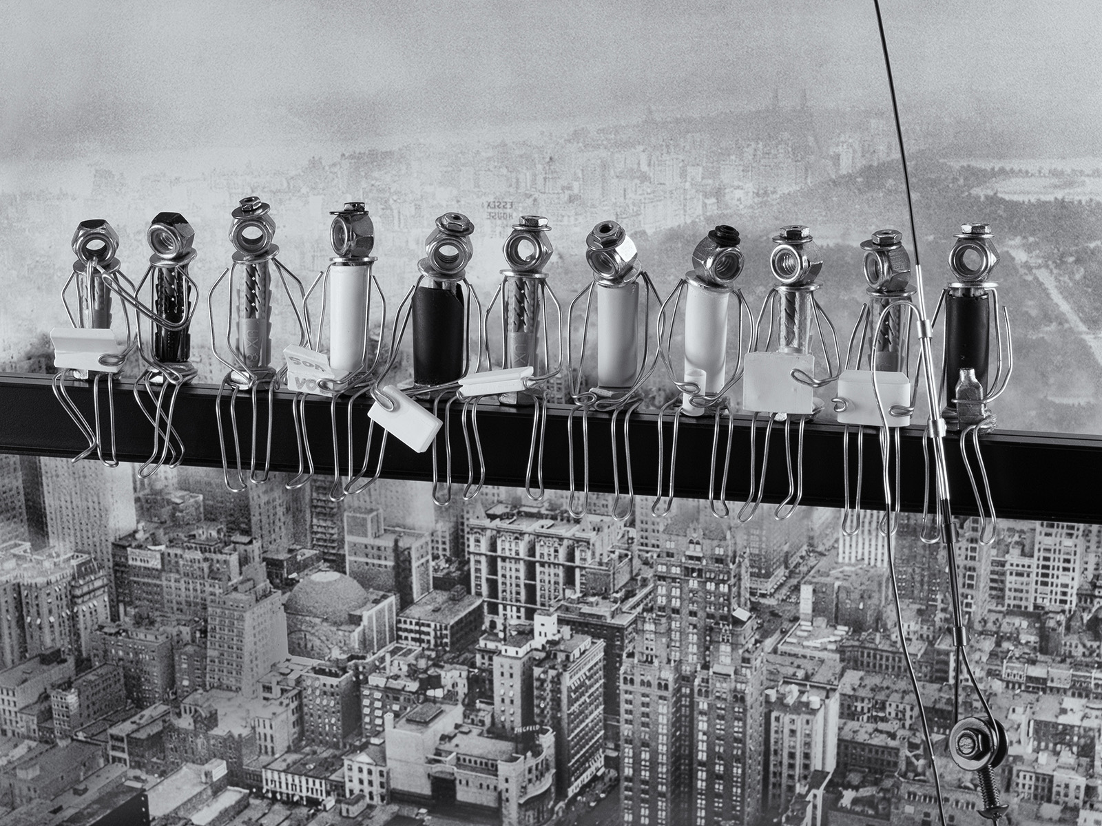 Rivisitazione di Lunch atop a Skyscraper