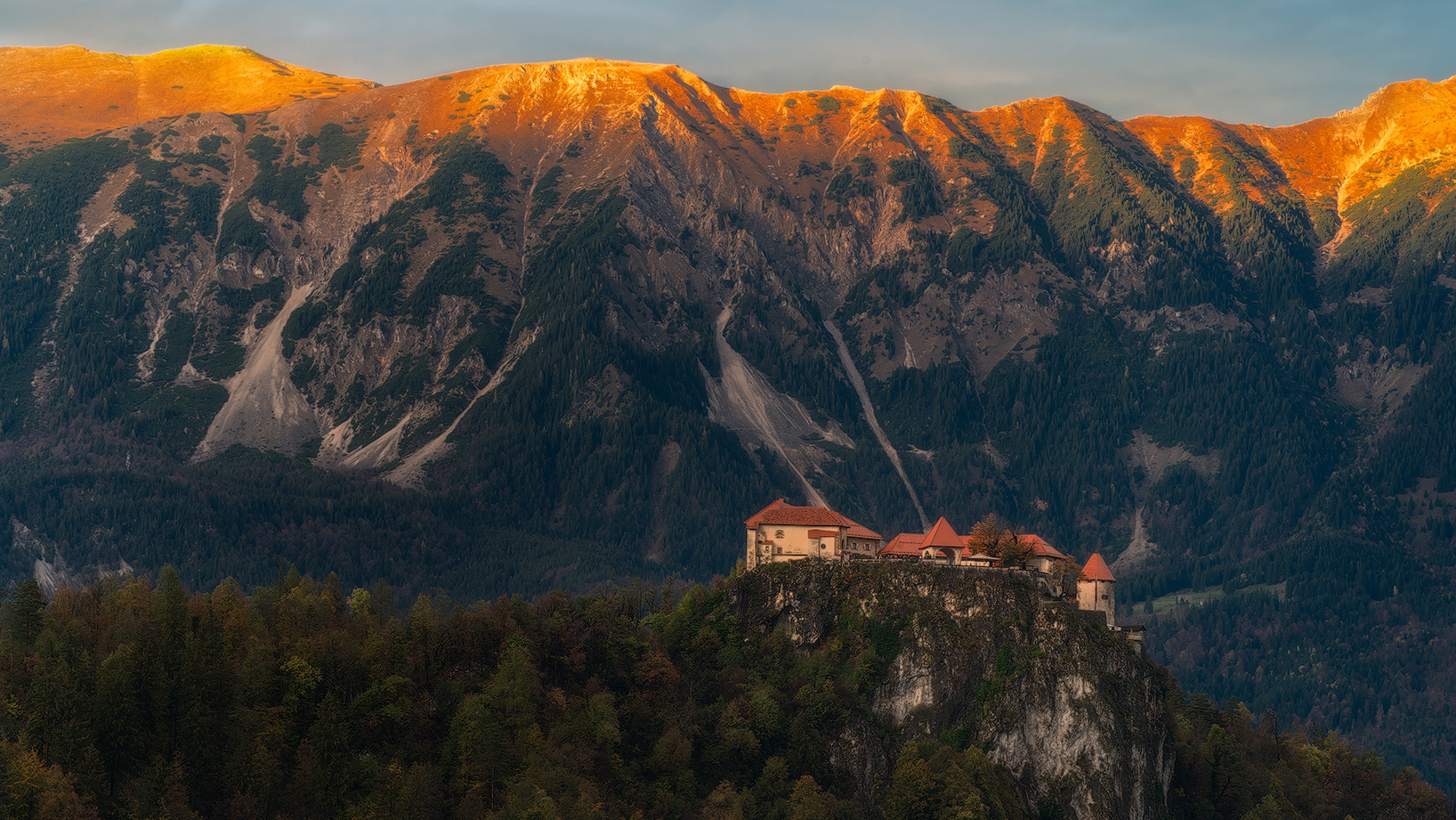 Fiery peaks