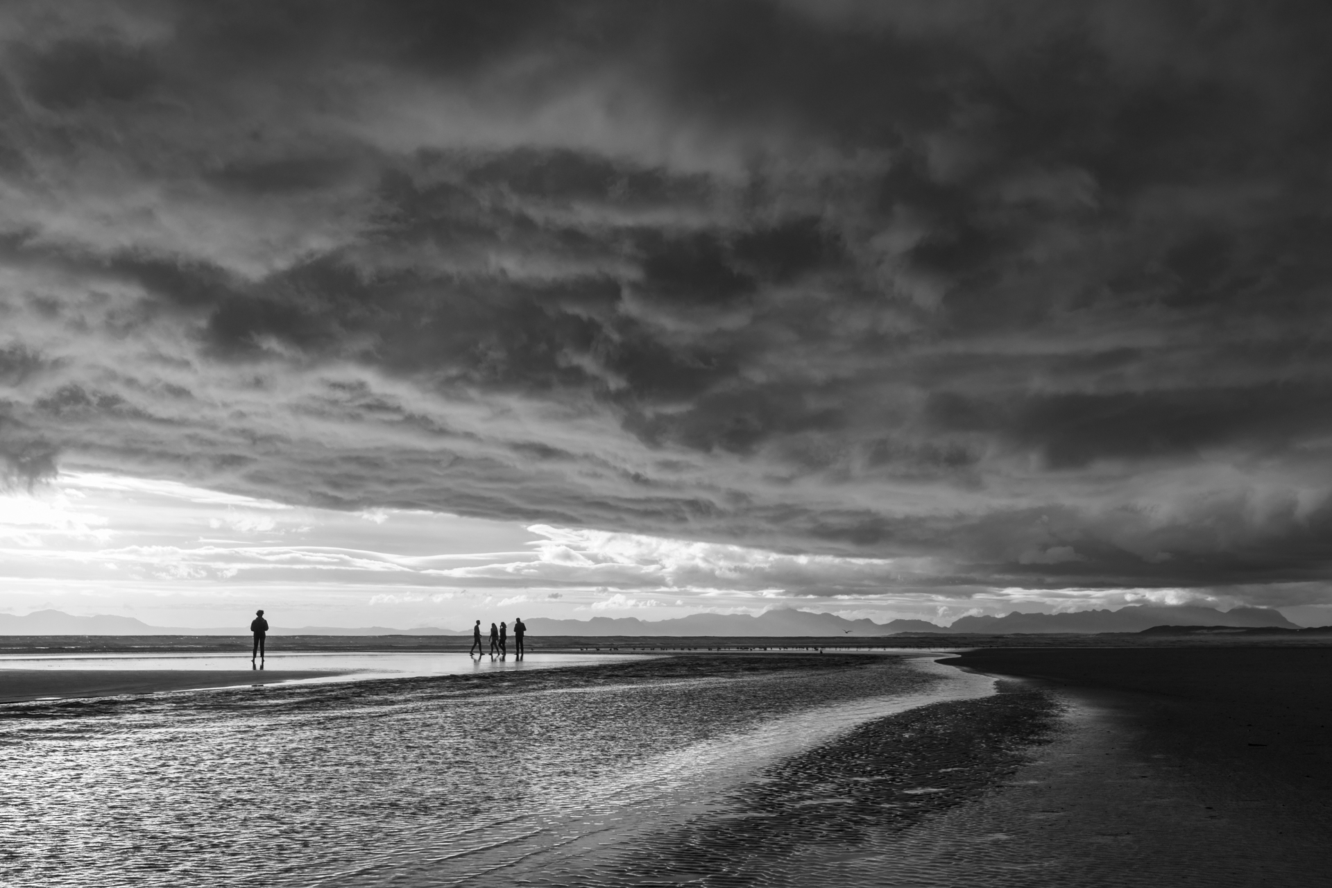Spiaggia del tardo pomeriggio