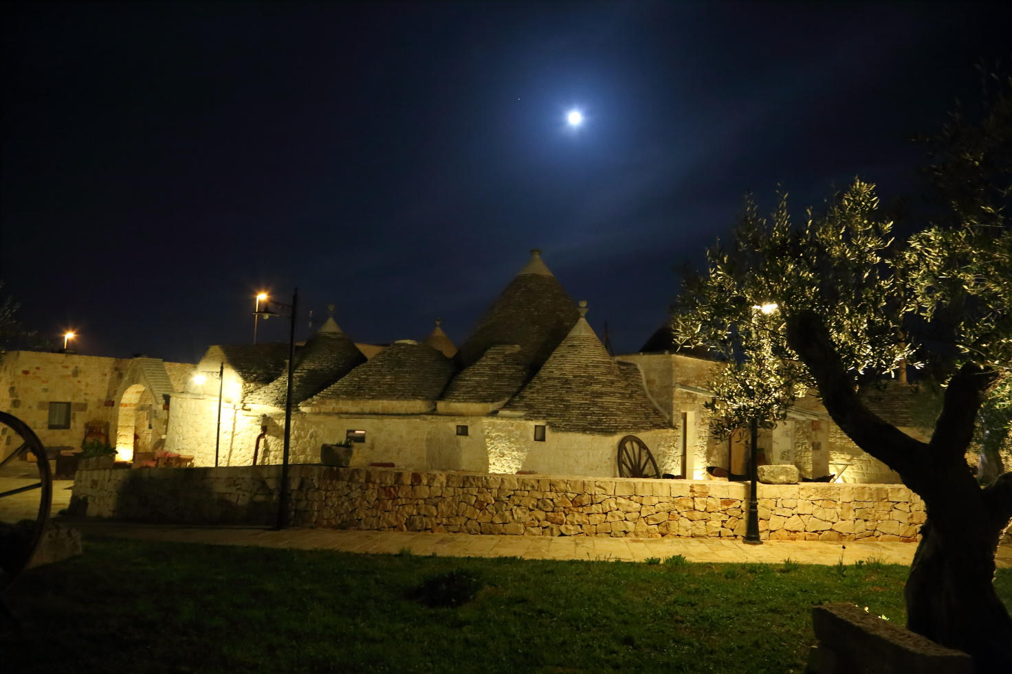Trulli by night