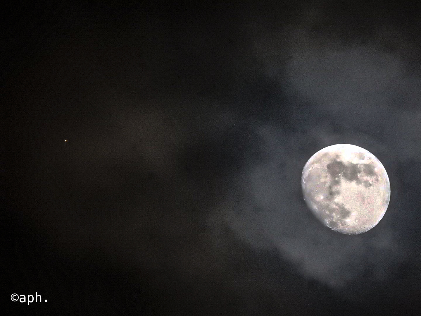 Congiunzione  Marte e Luna.