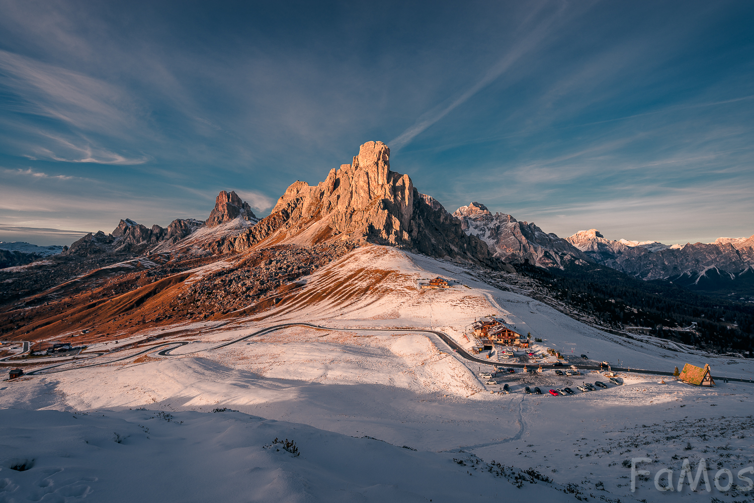 The last light on the Pass