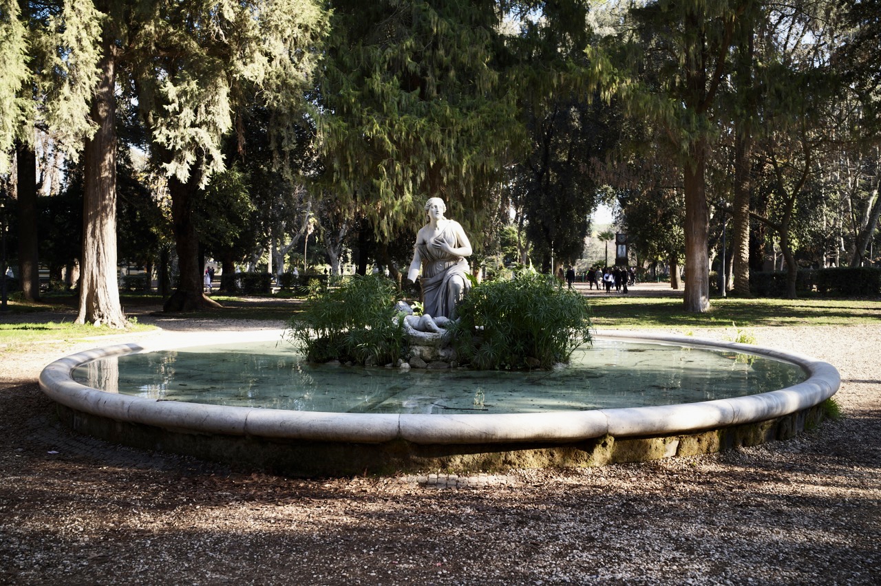 Fountain and background