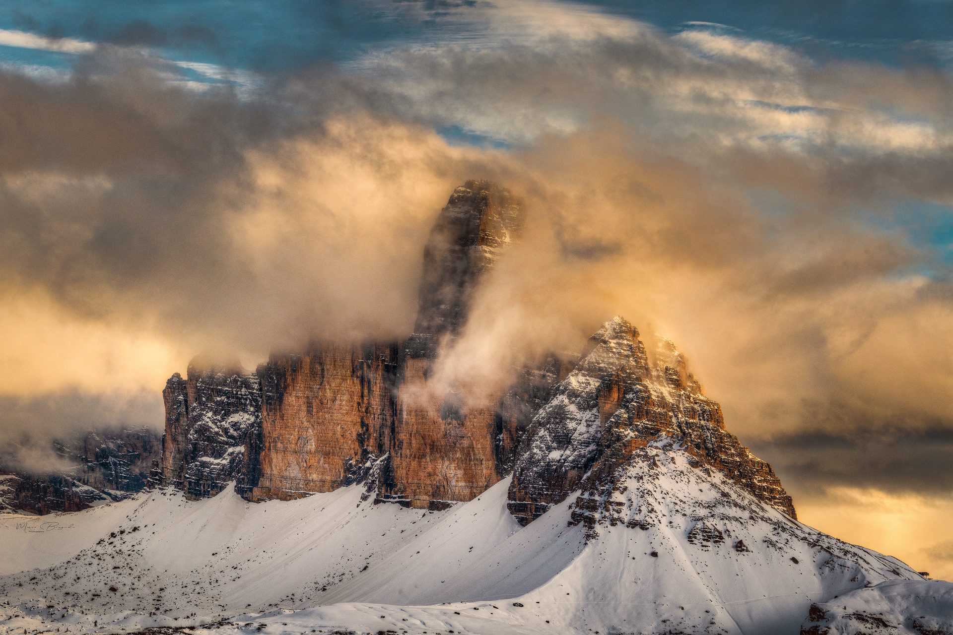 The blanket of clouds