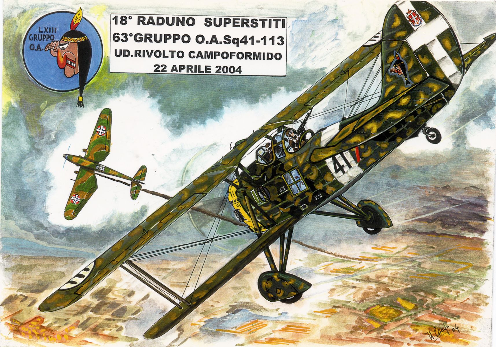 Foto da Cartolina  - 18° Raduno Superstiti - 63° Gr.