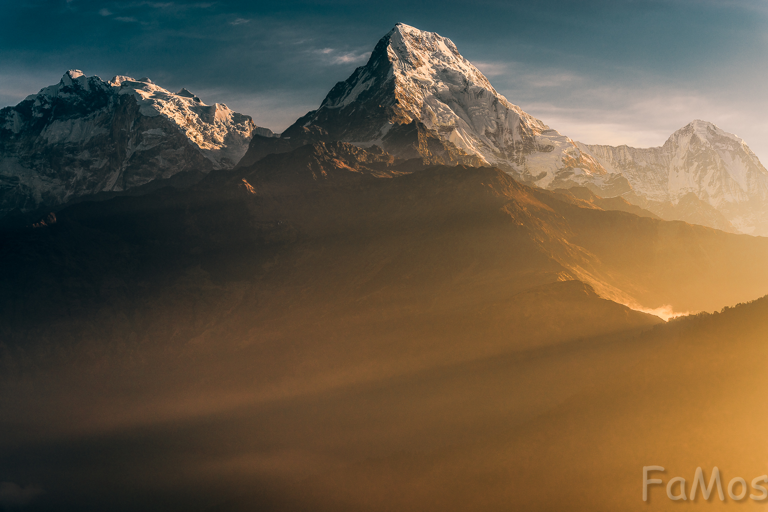 When I saw the sunrise over the Himalayas