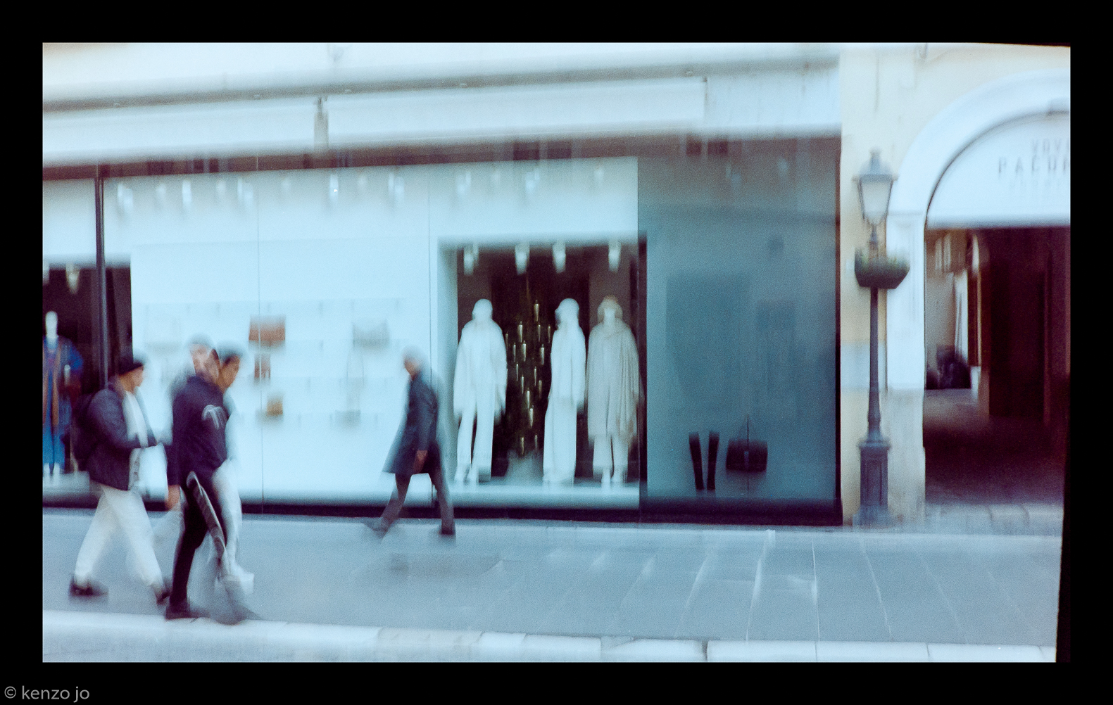 Visione fluida su shopping natalizio