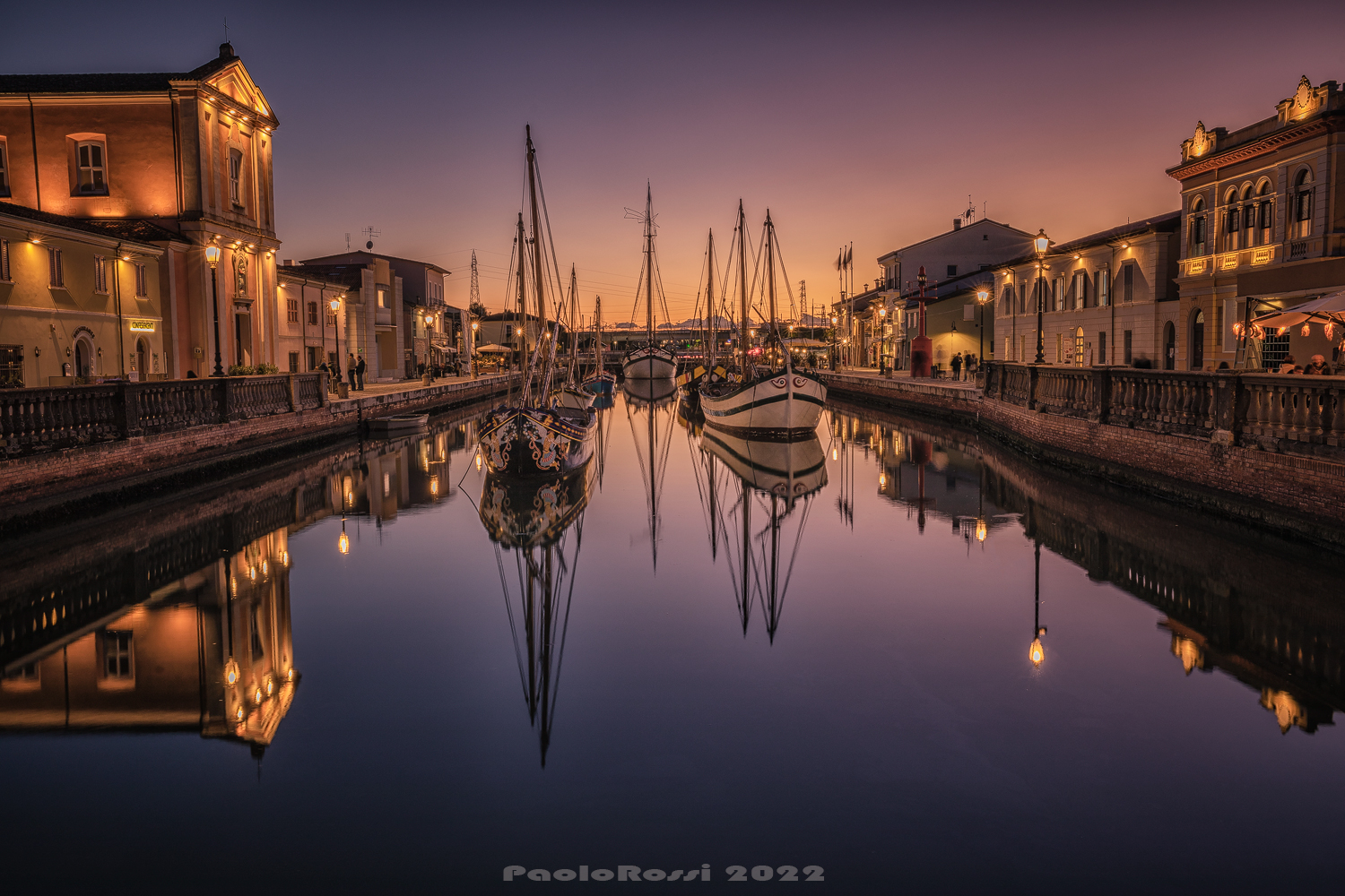 Now blue... port of Cesenatico