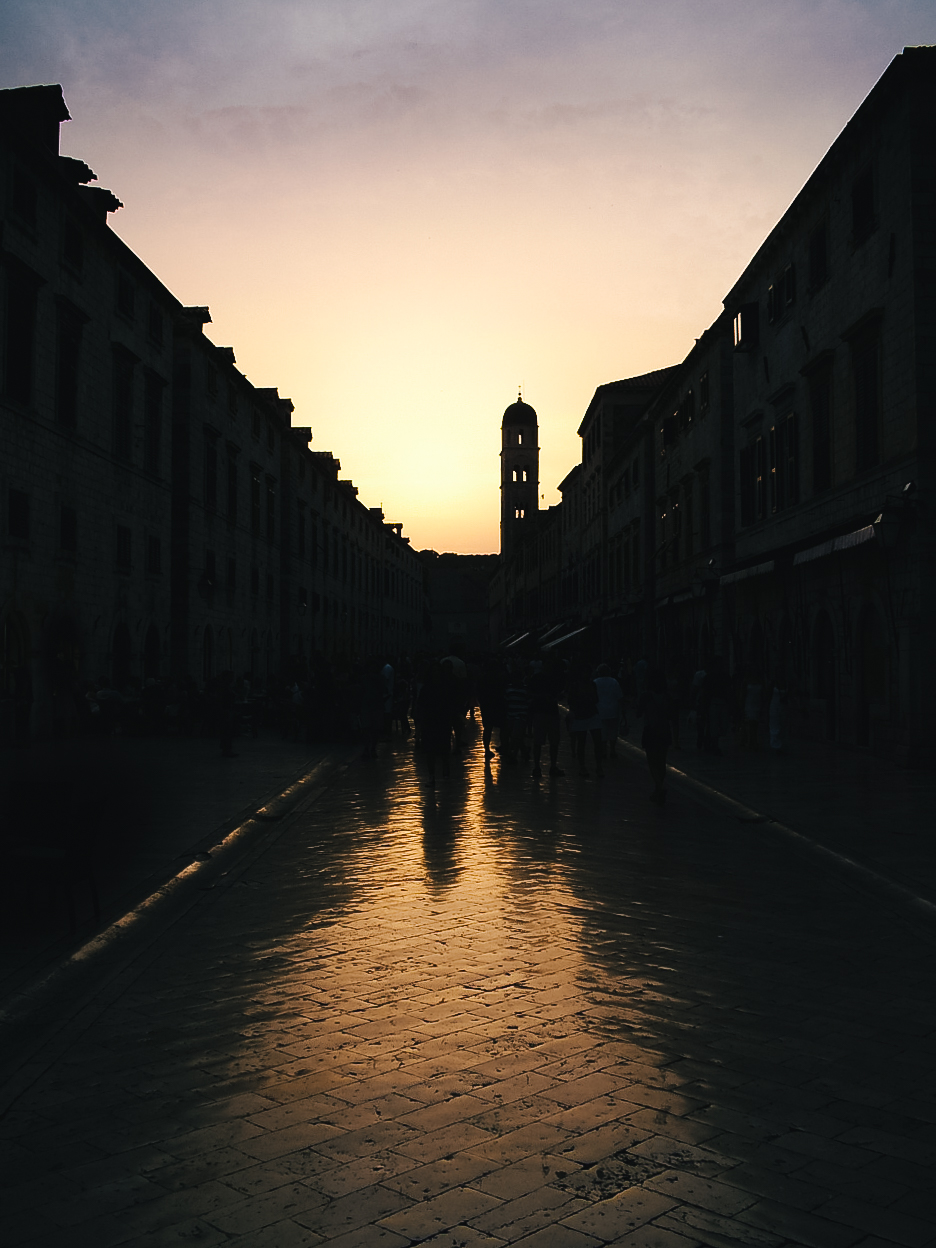 Sunset over Stradun