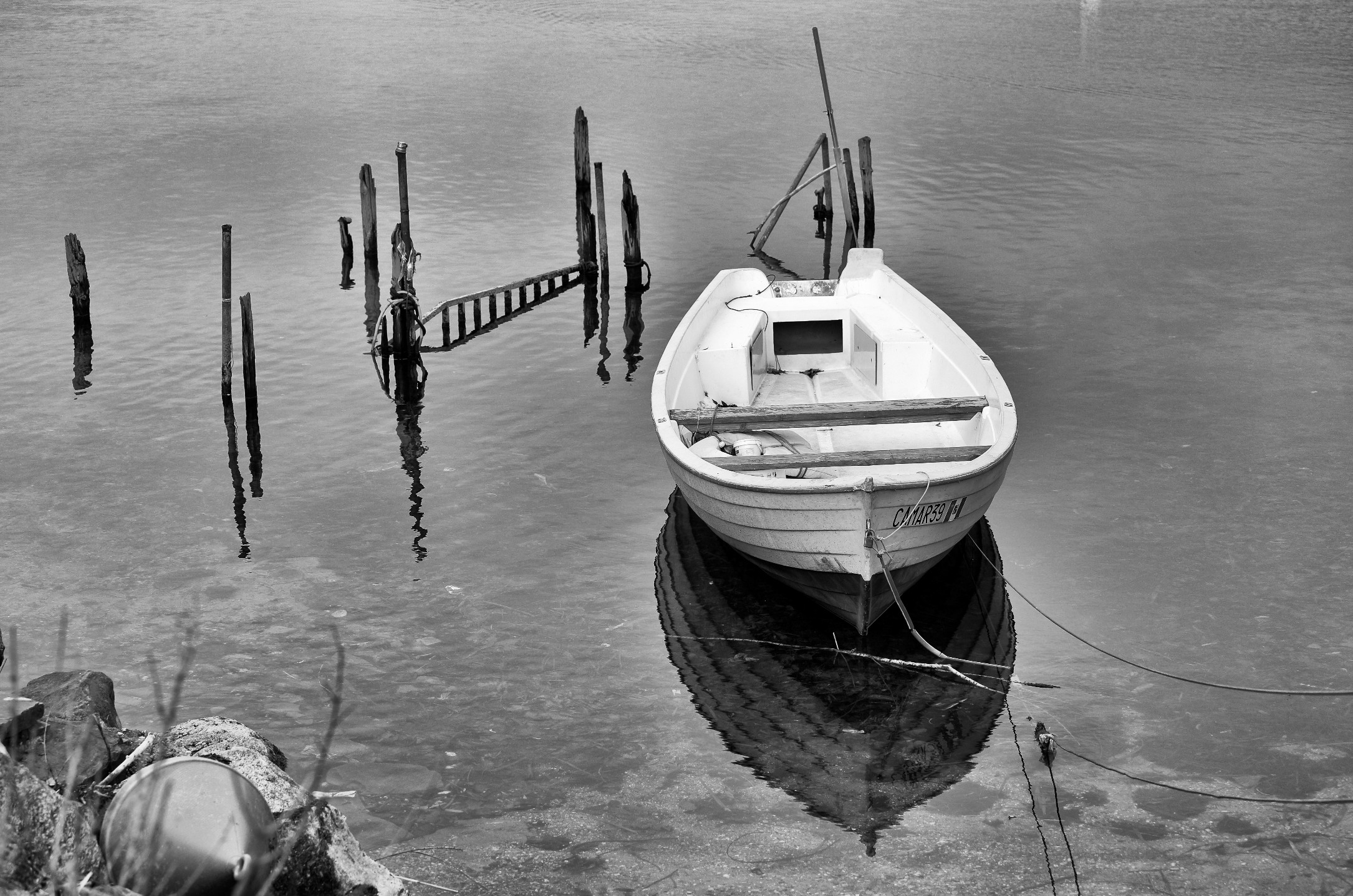 La barca del pescatore - lago di Garlate