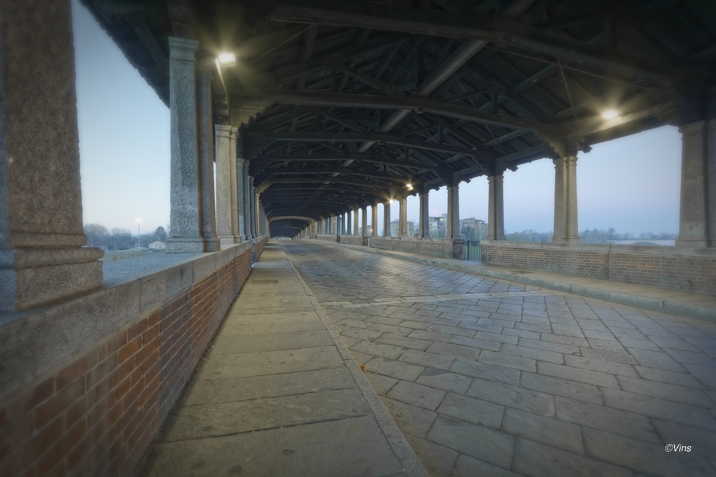 Covered bridge of Pavia