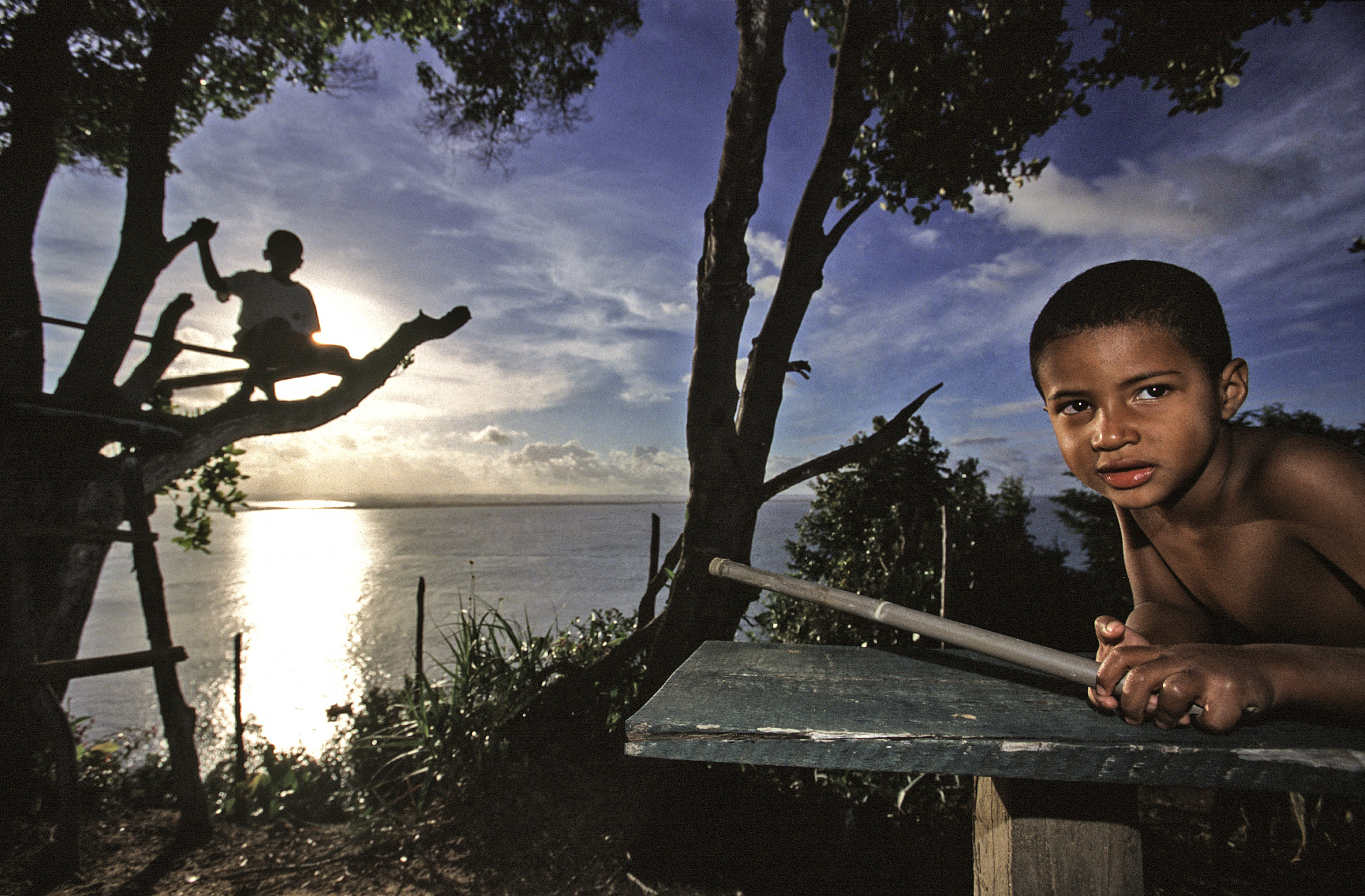 Children from Morro, Morro De Sao Paulo, Brasil
