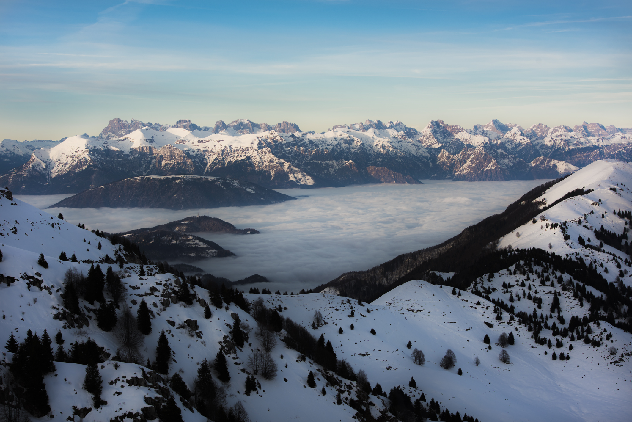 above the clouds