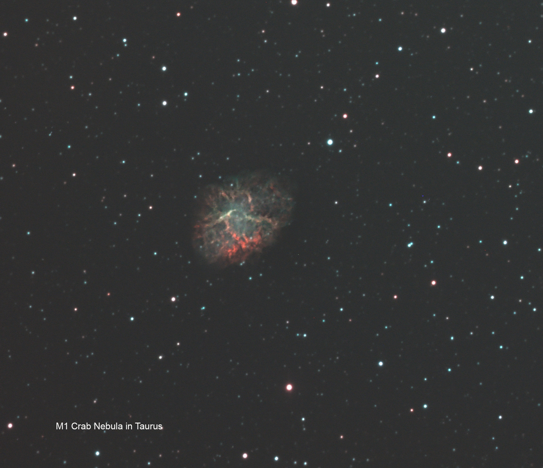 M1 Crab nebula in Taurus