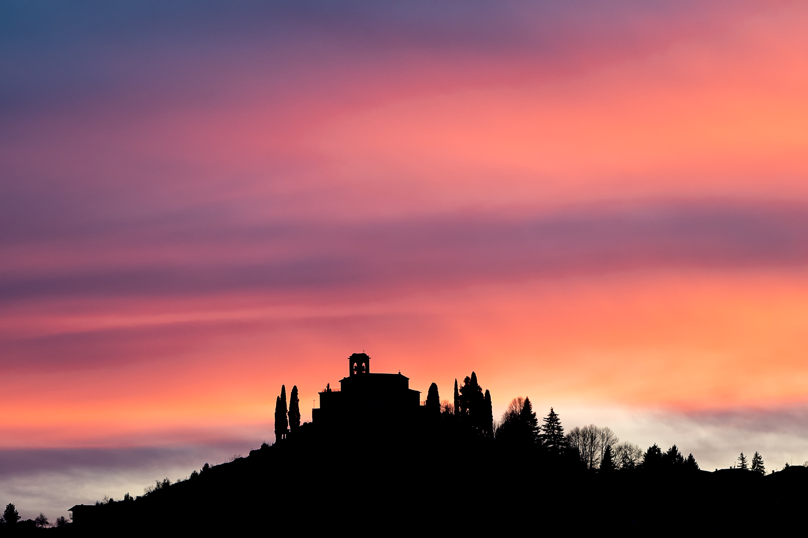 Sunset over Montevecchia