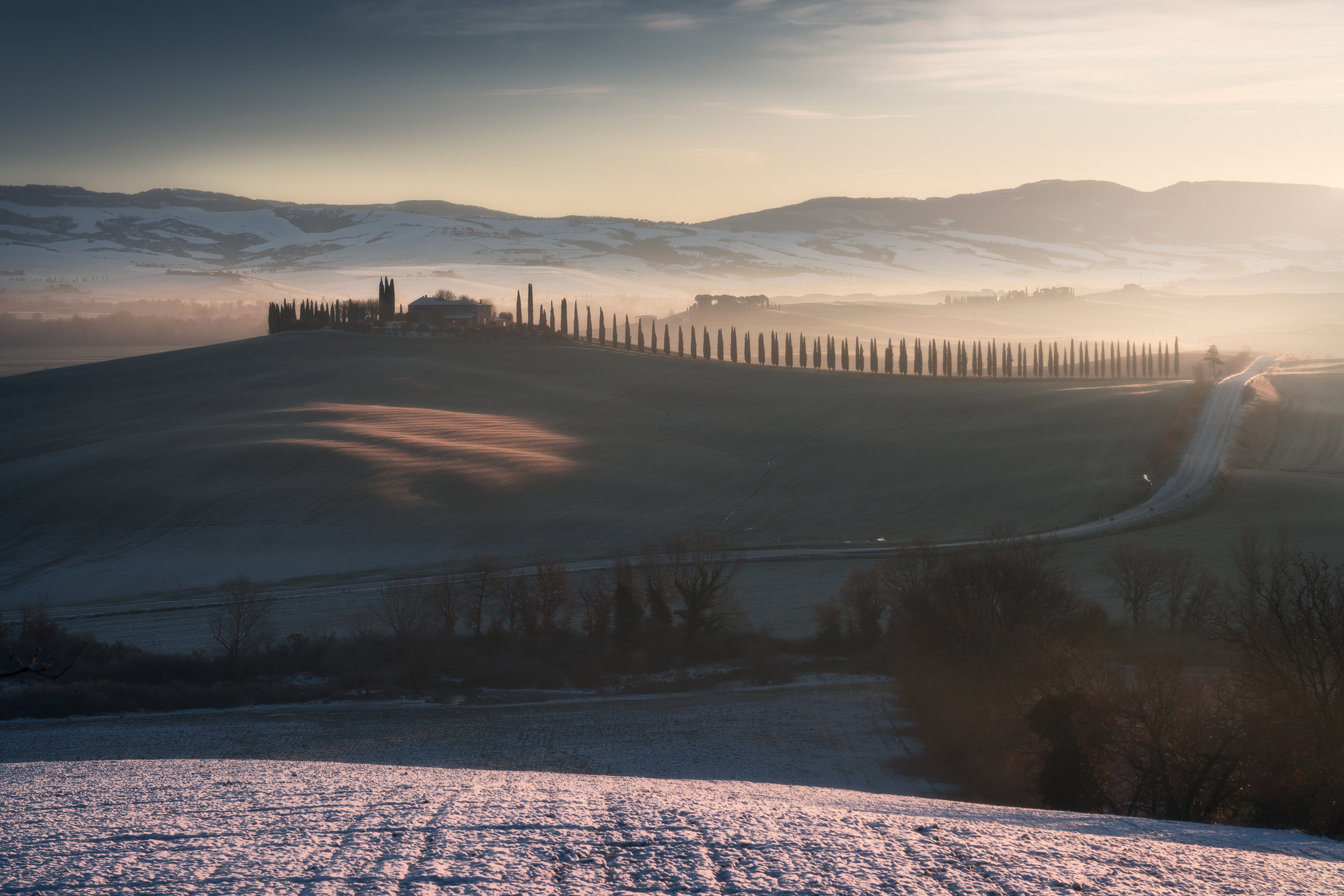 A frozen sunrise