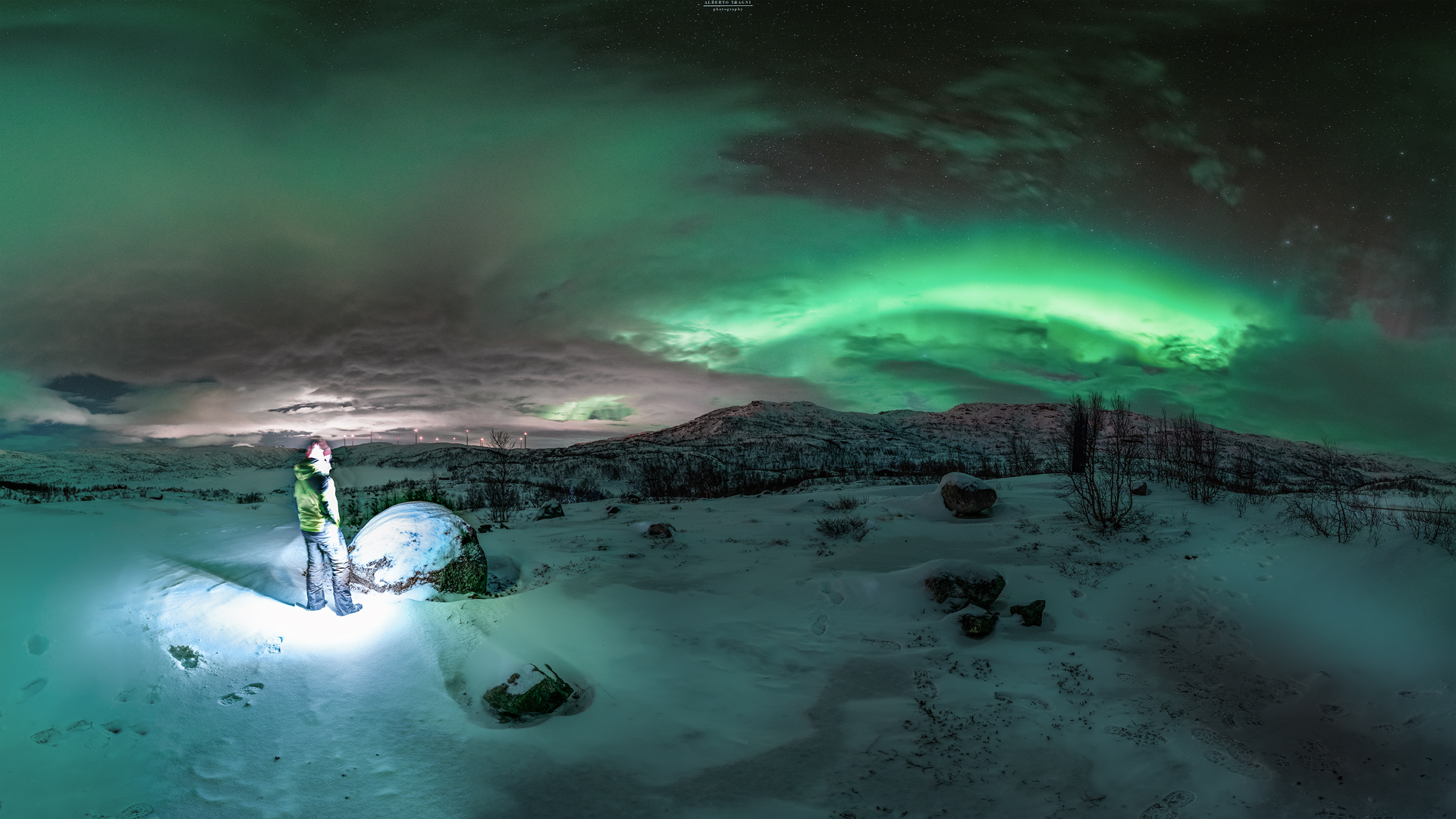 visions of Aurora in the clouds