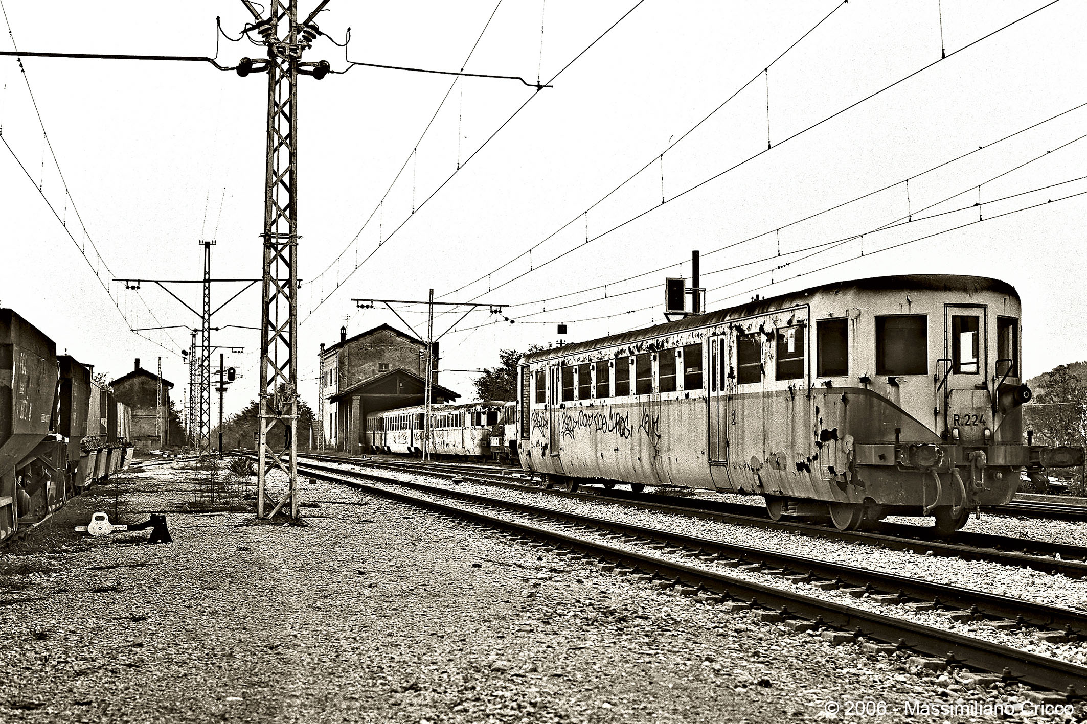 La stazione fantasma, Todi, Umbria, Italia