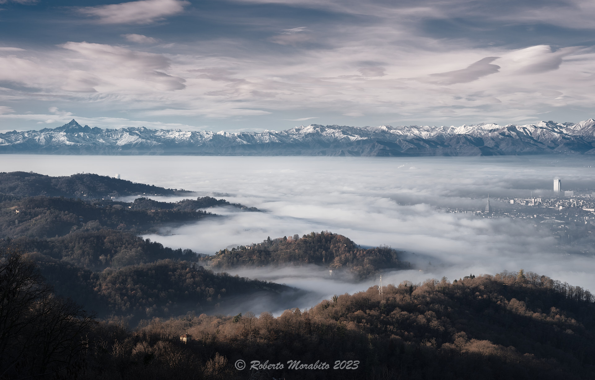 Turin under the clouds