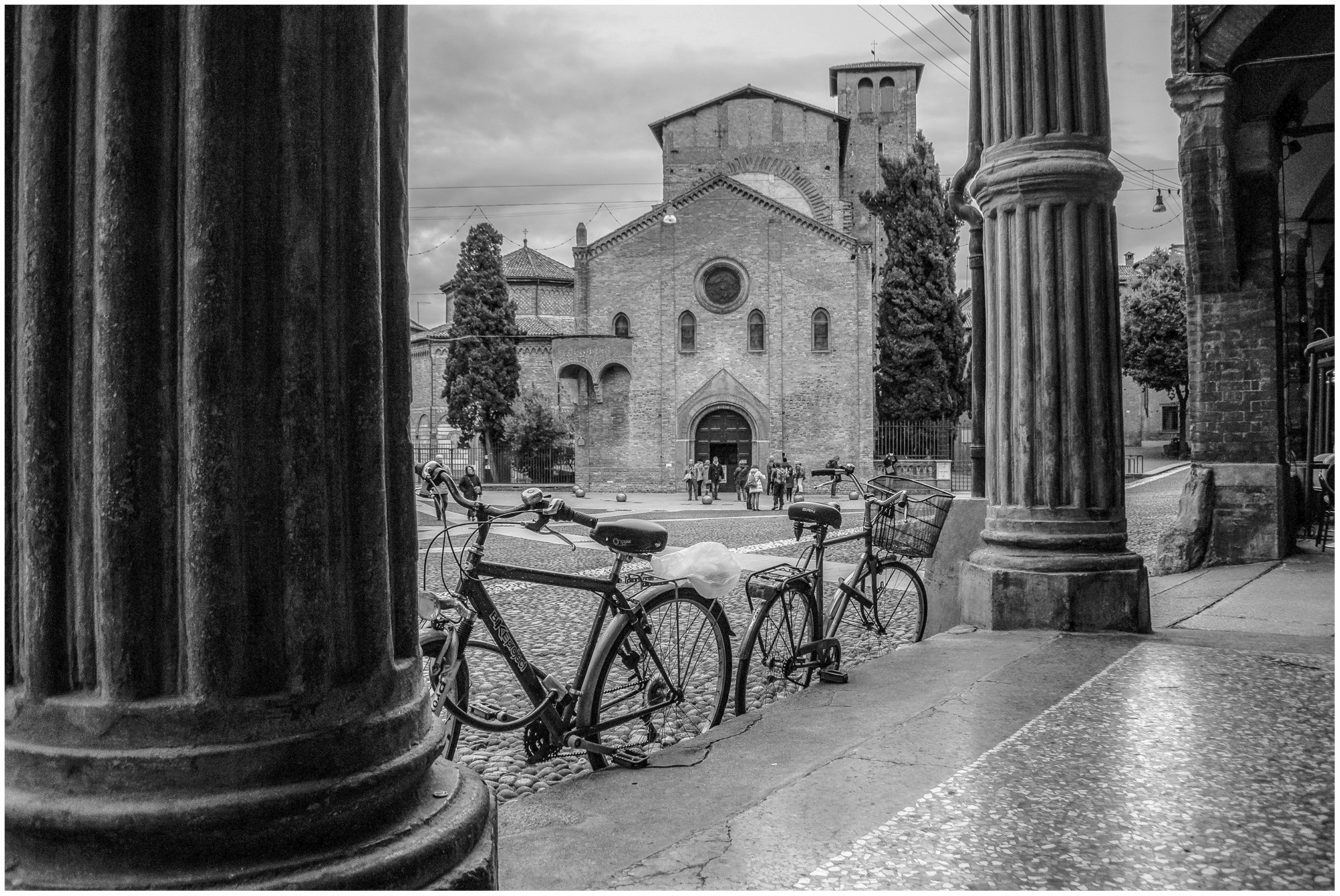in piazza a Bologna