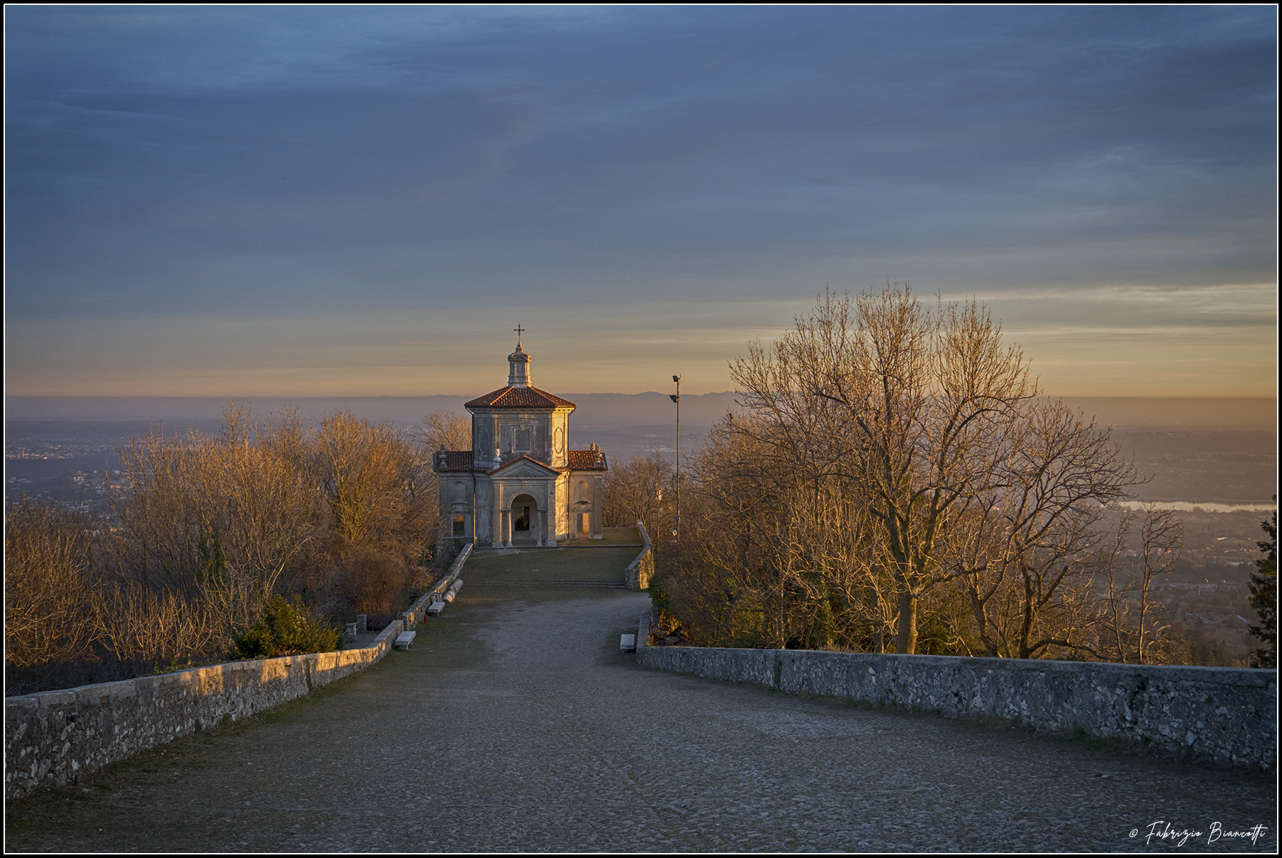 Sunset at the Sacro Monte of Varese