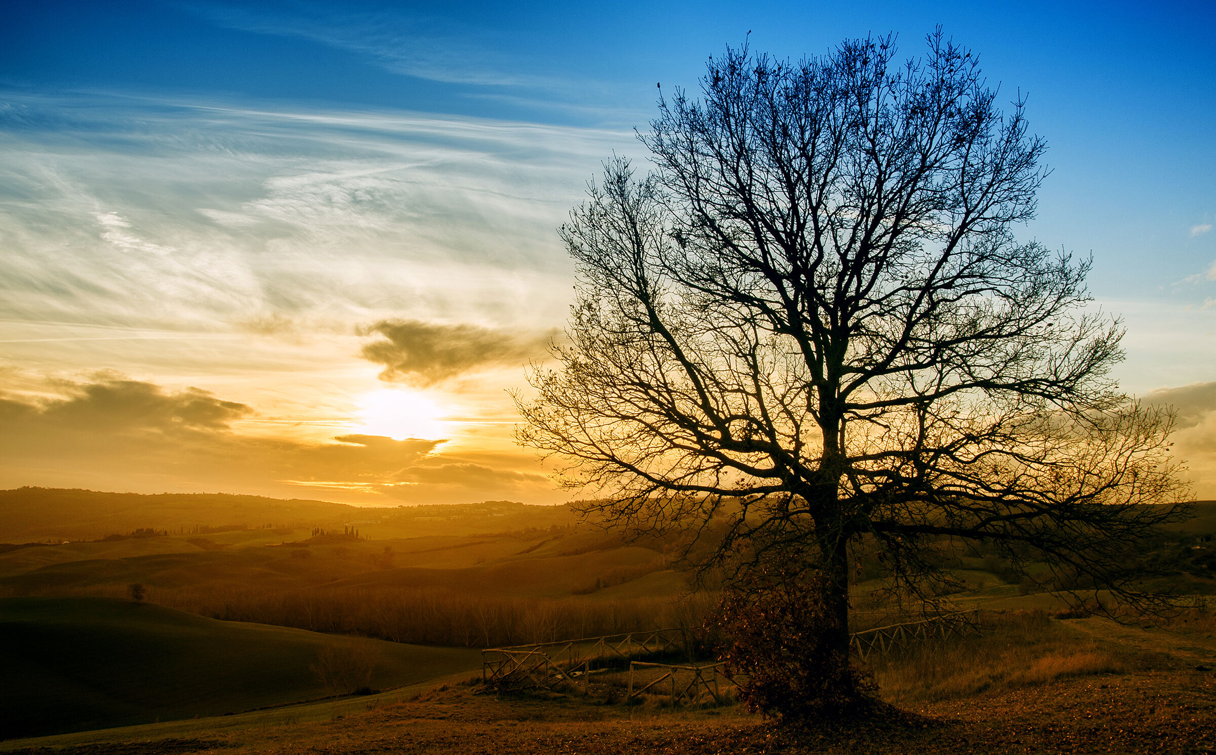 Tramonto in Val D'Orcia