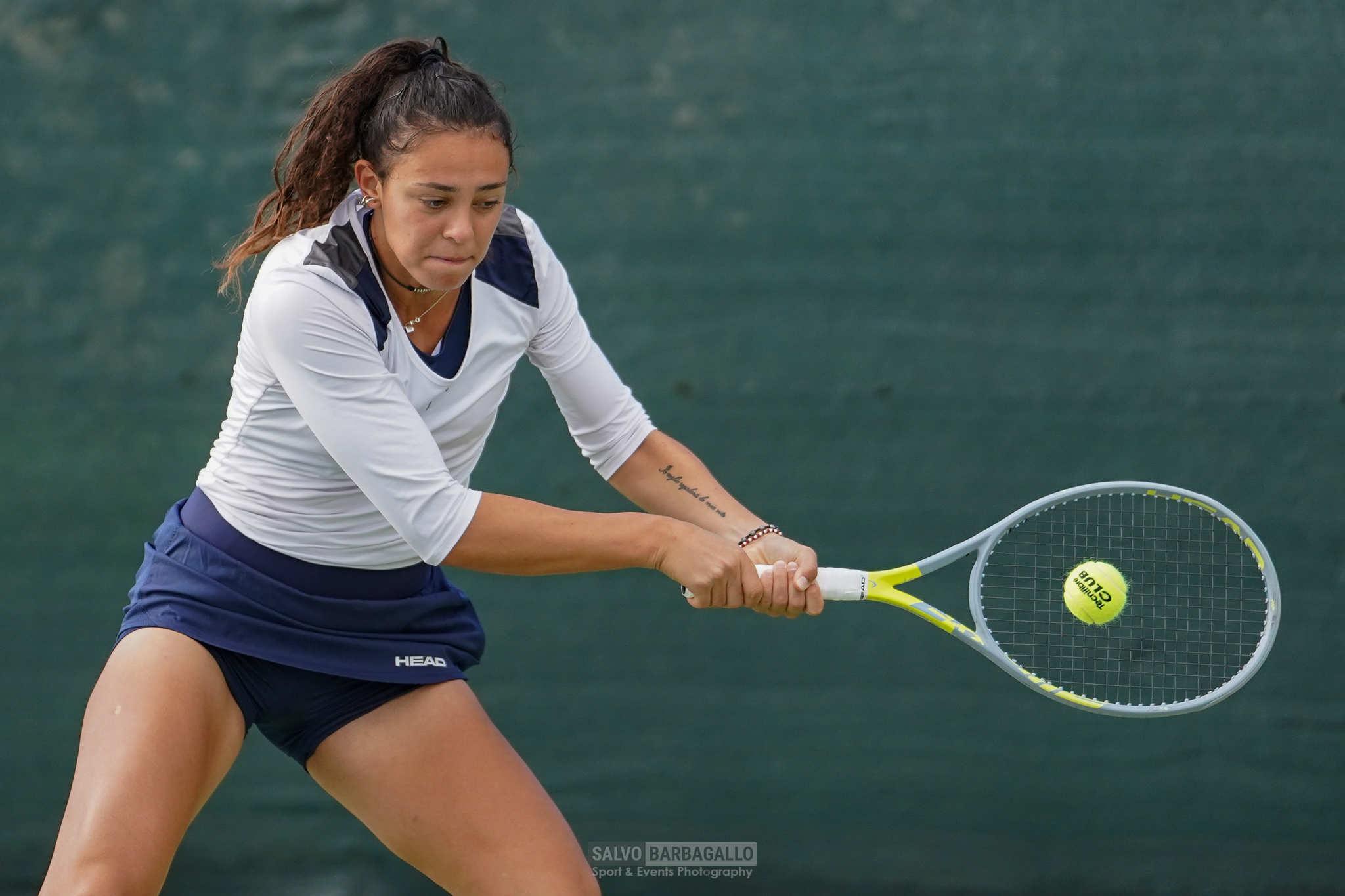 two-handed backhand
