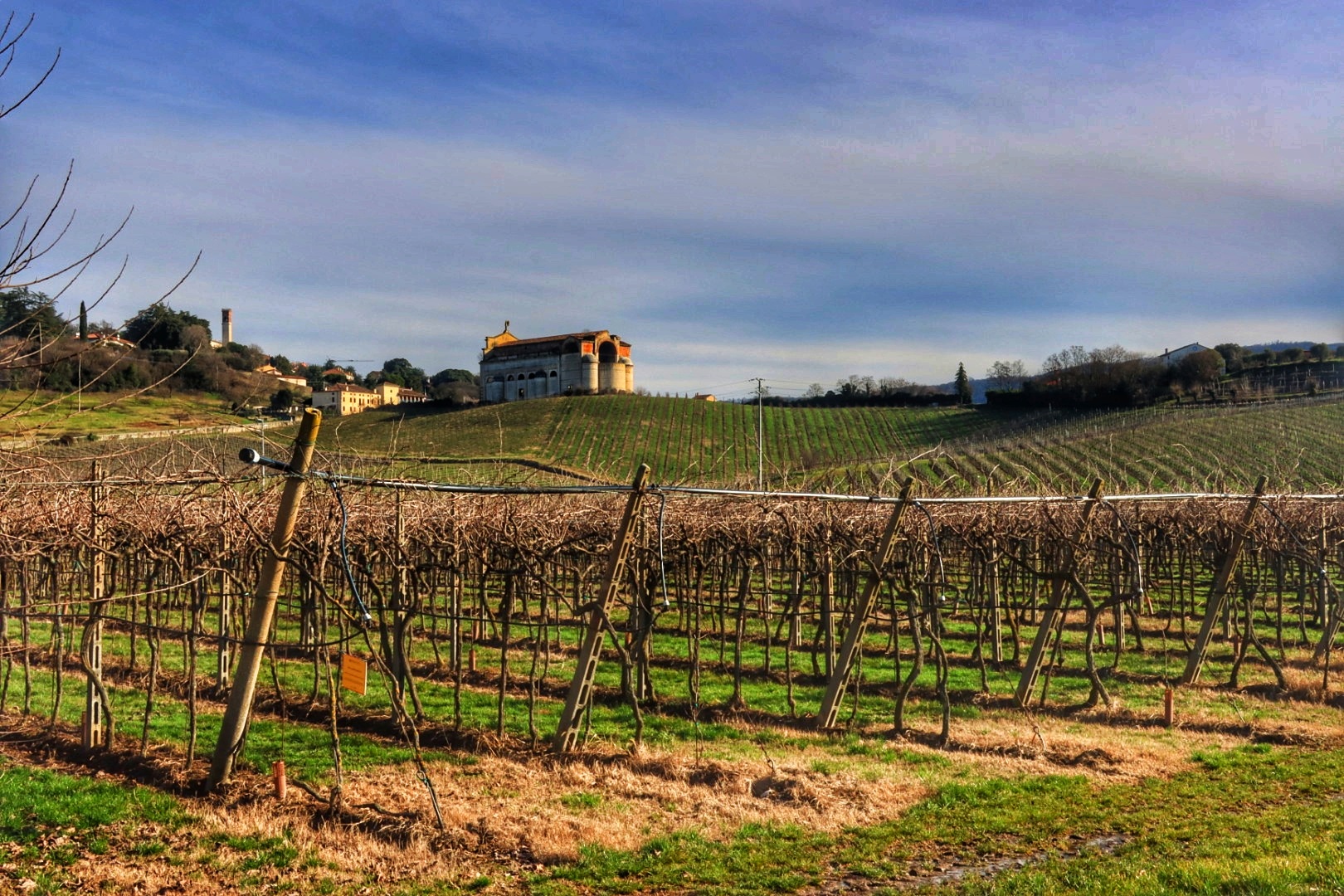 Campagna a Brendola con vista dell'Inconpiuta
