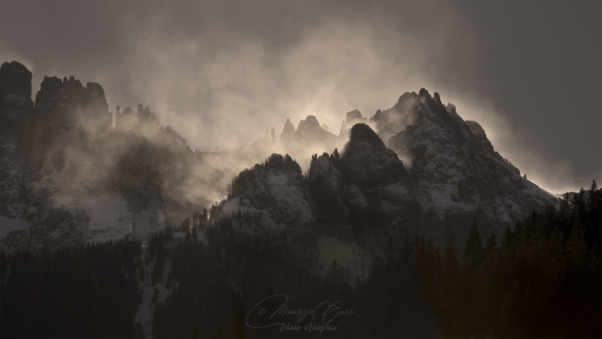 Wind at high altitude on the Latemar