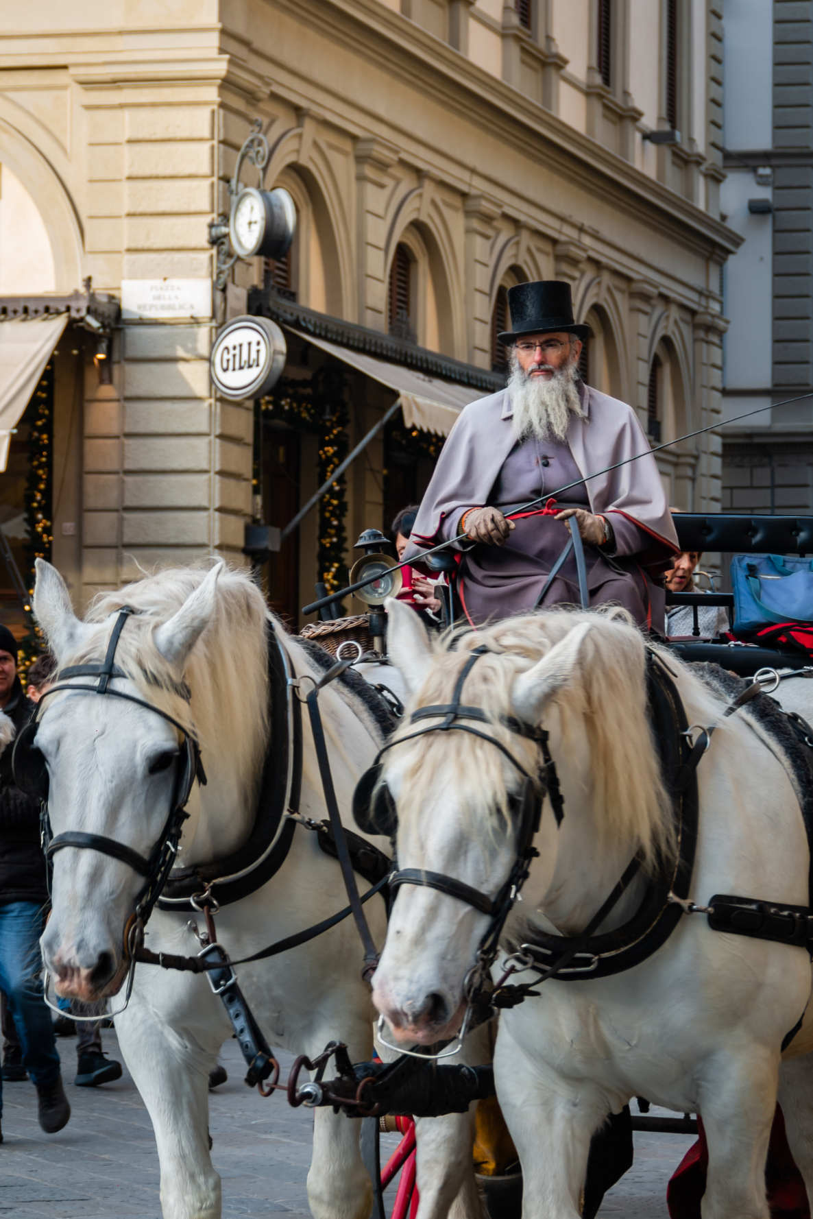 Cocchiere per le vie di Firenze 2
