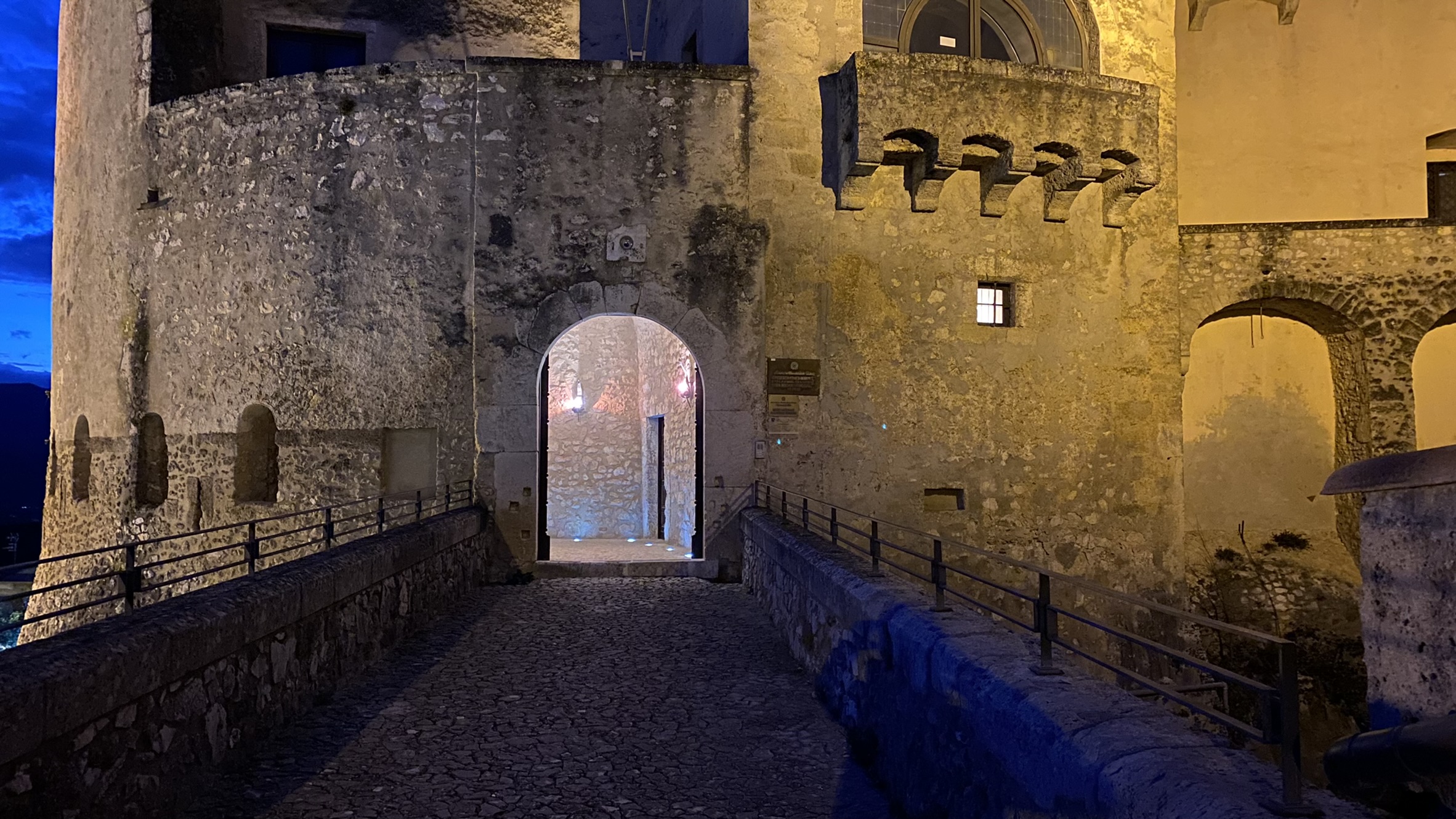 entrance of Castello Pandone
