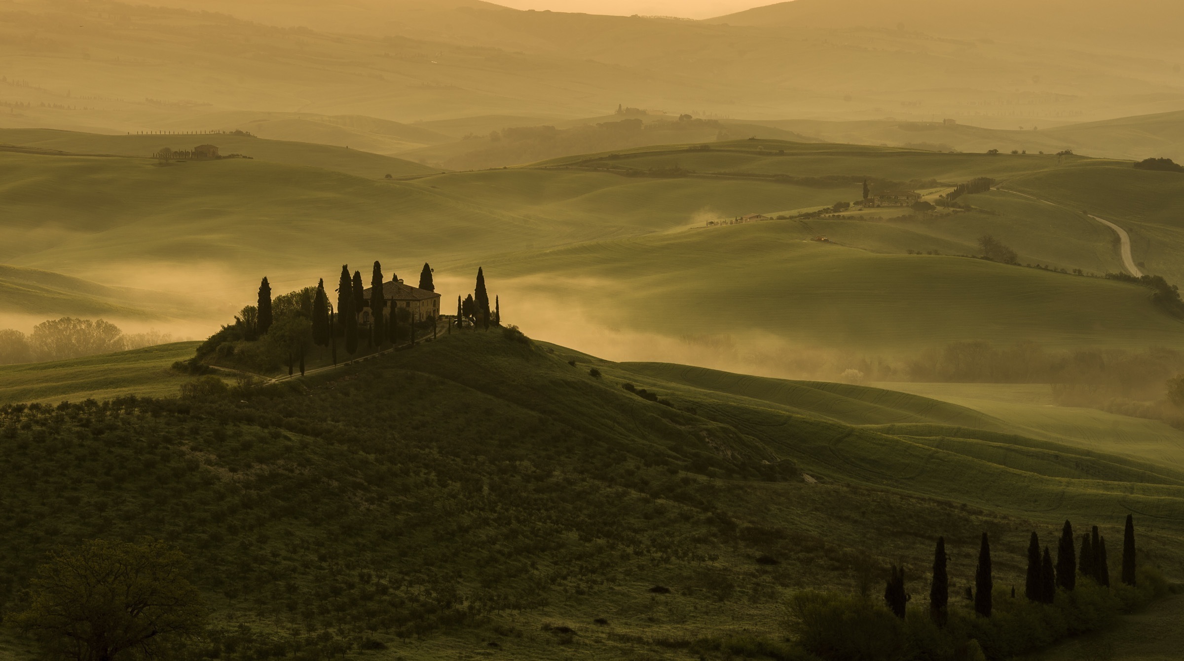 Sunrise in Val d'Orcia