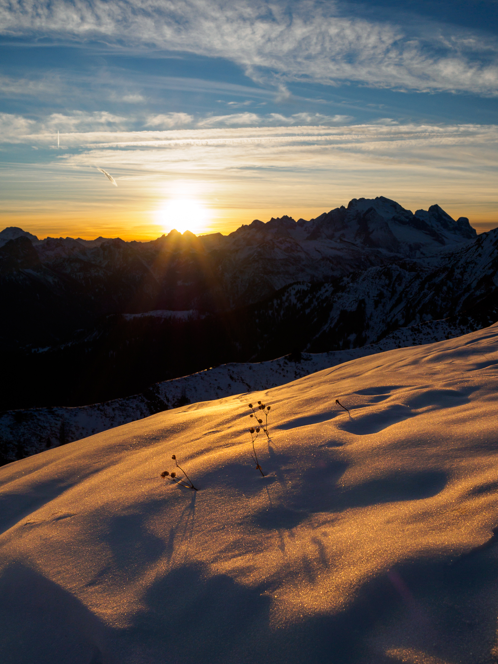Sunset on the Giau